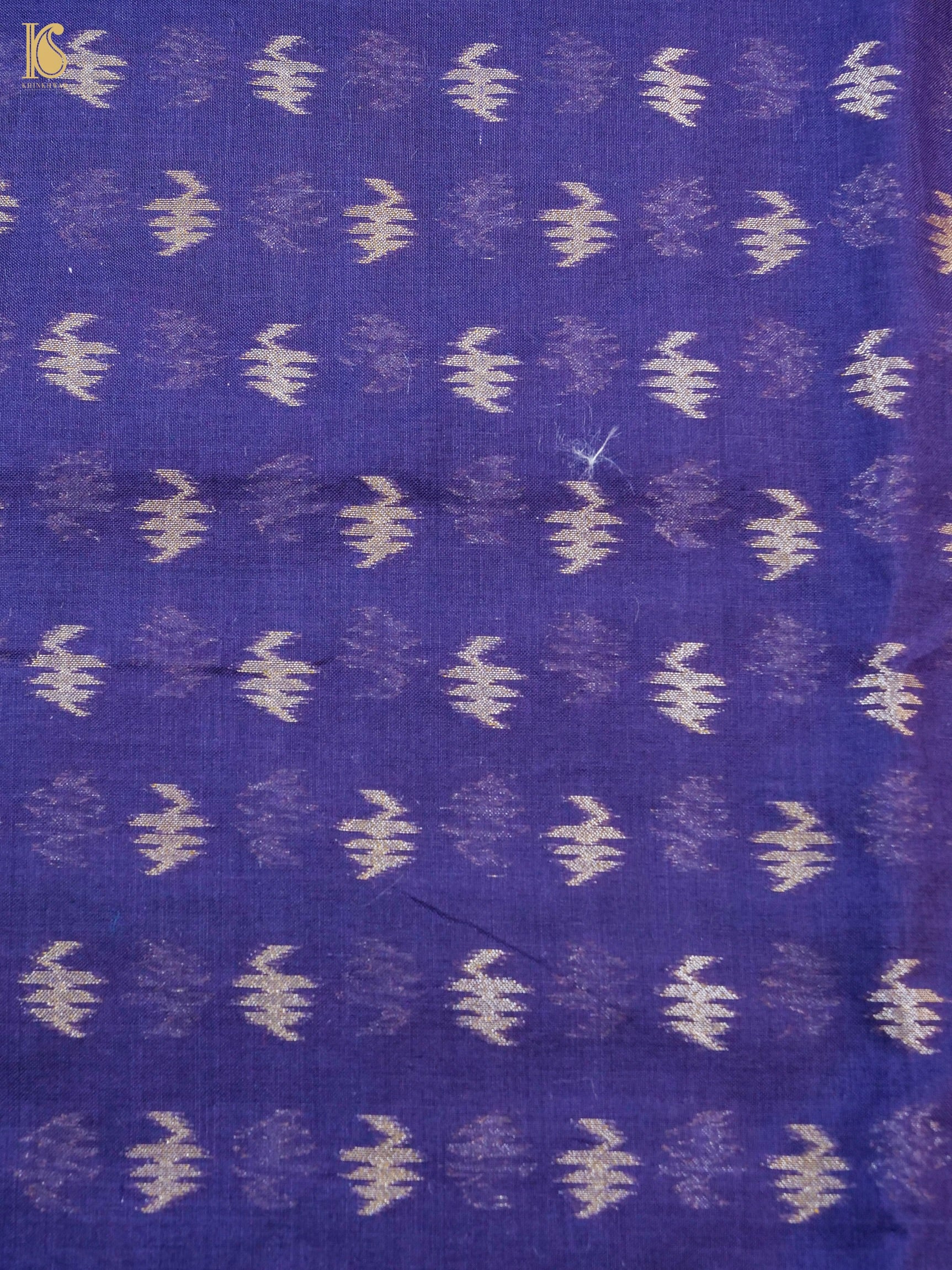 Handloom Cotton Kora Banarasi Jamdani Ektara Suit Fabric Set