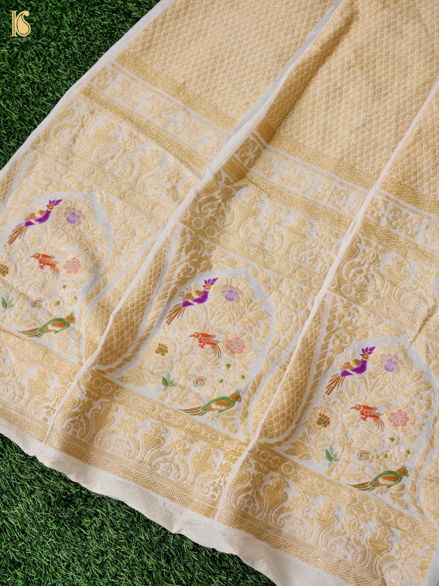 Georgette Kalidar Banarasi Dyeable Lehenga