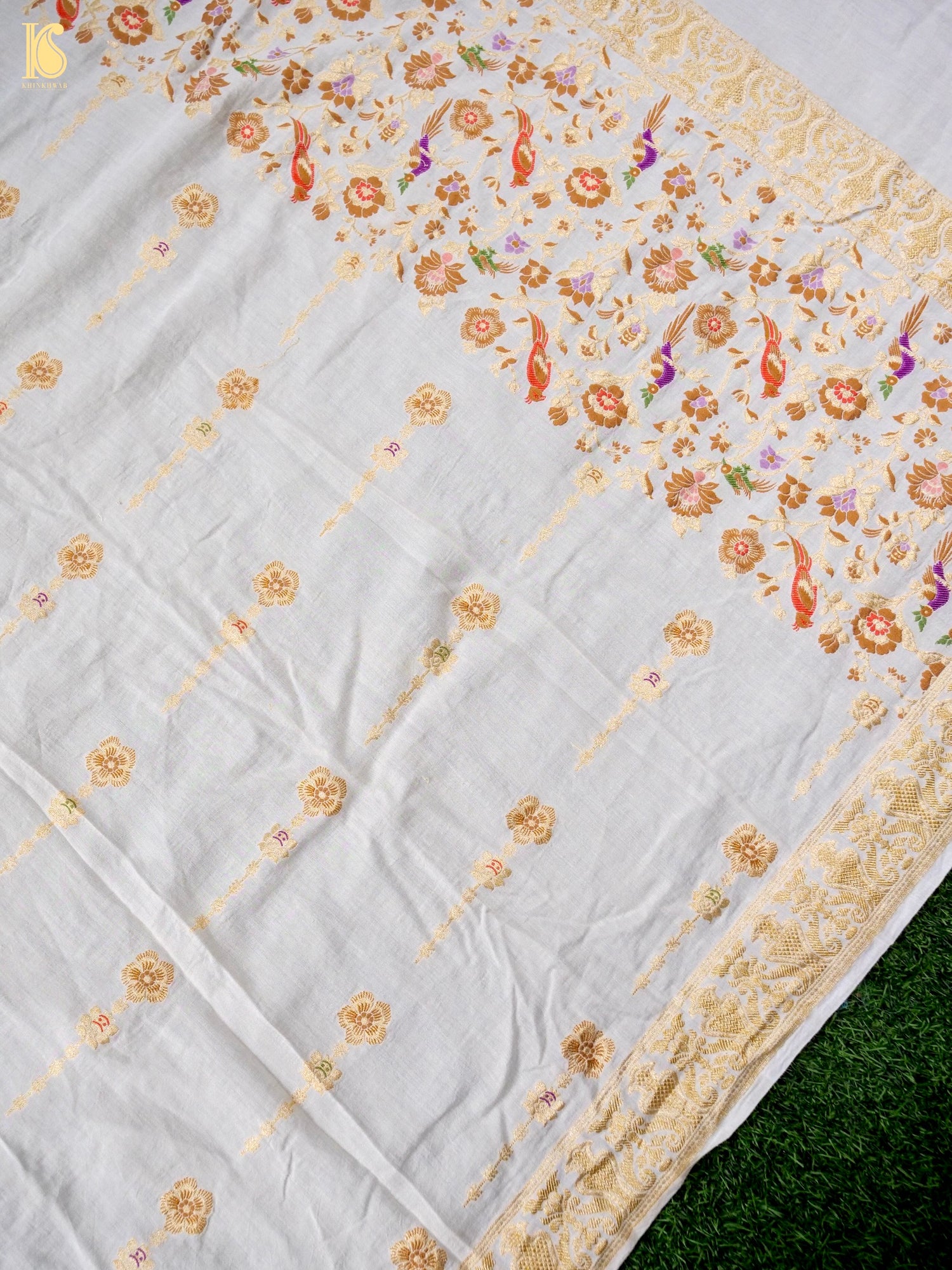 Georgette Kalidar Banarasi Dyeable Lehenga