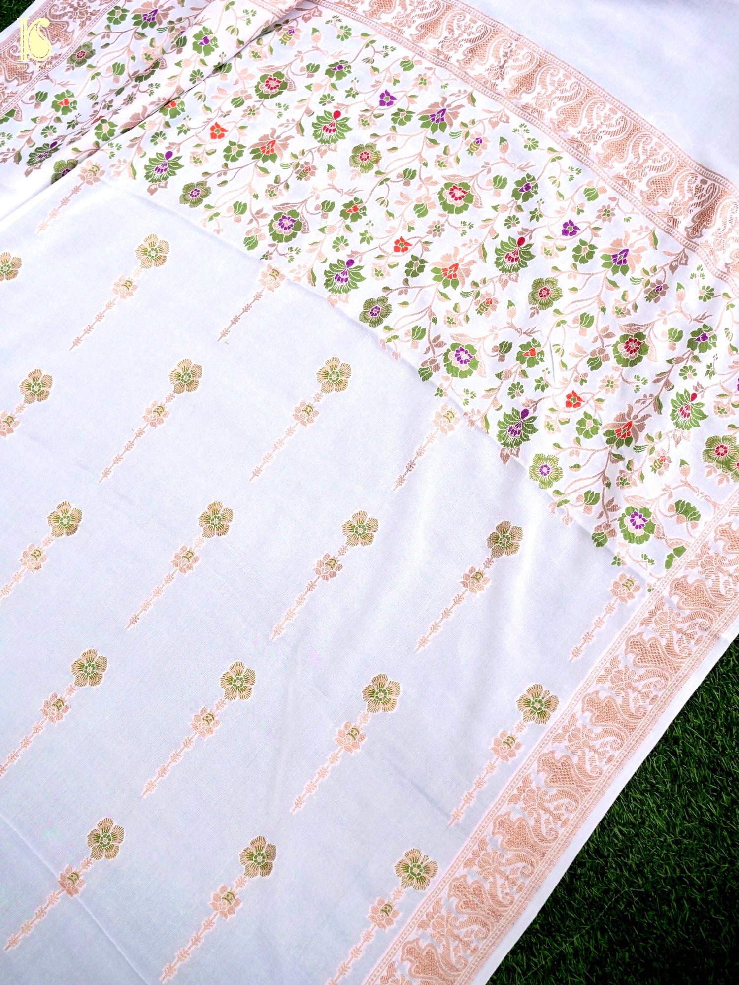 Georgette Kalidar Banarasi Dyeable Lehenga
