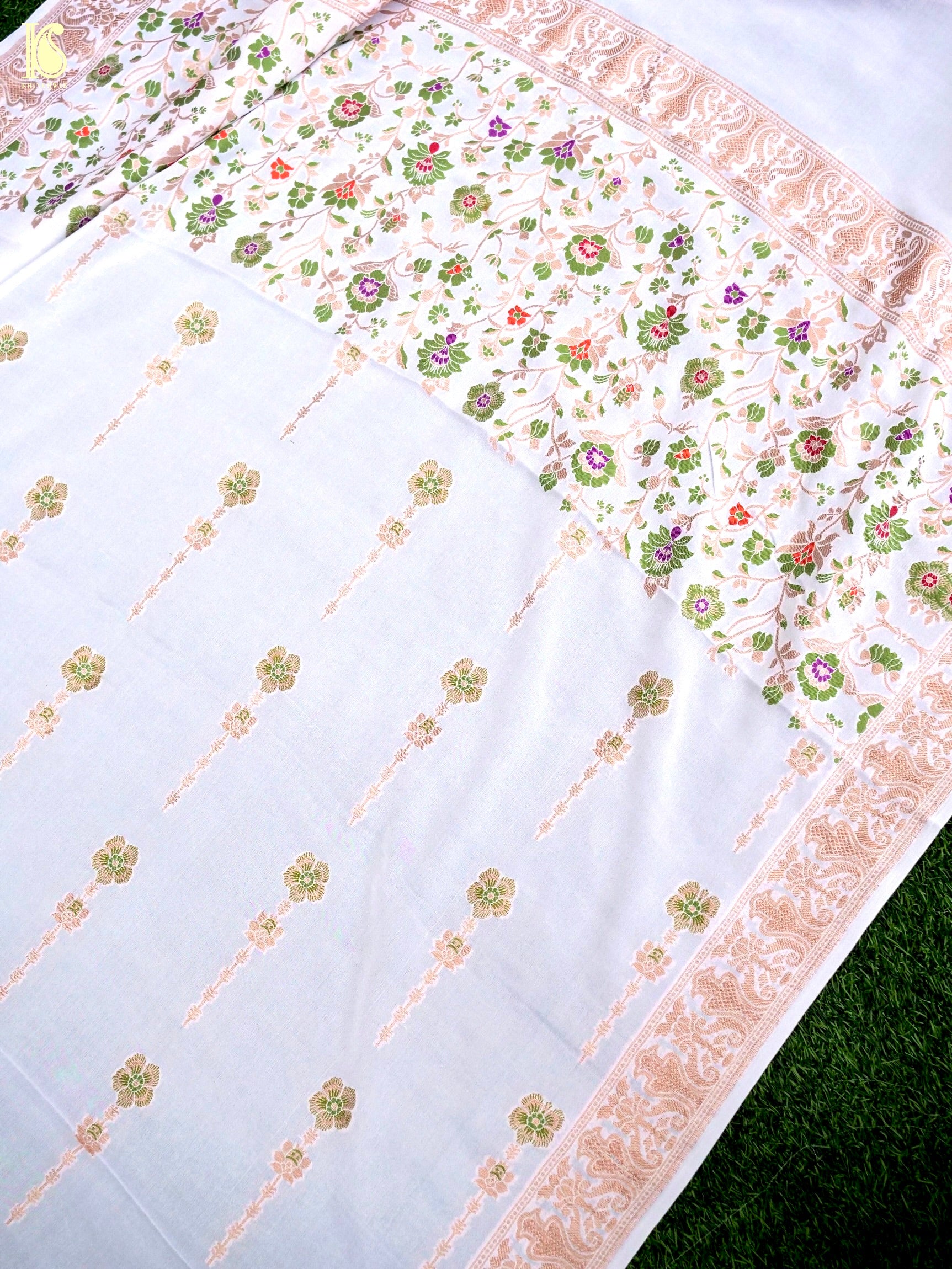 Georgette Kalidar Banarasi Dyeable Lehenga