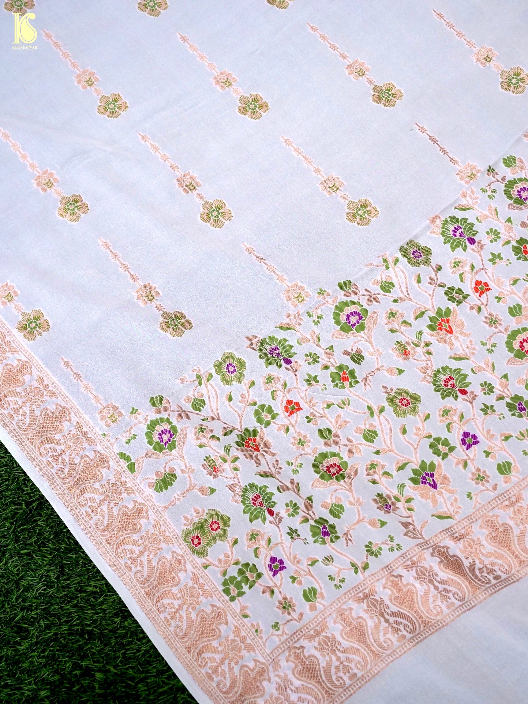 Georgette Kalidar Banarasi Dyeable Lehenga