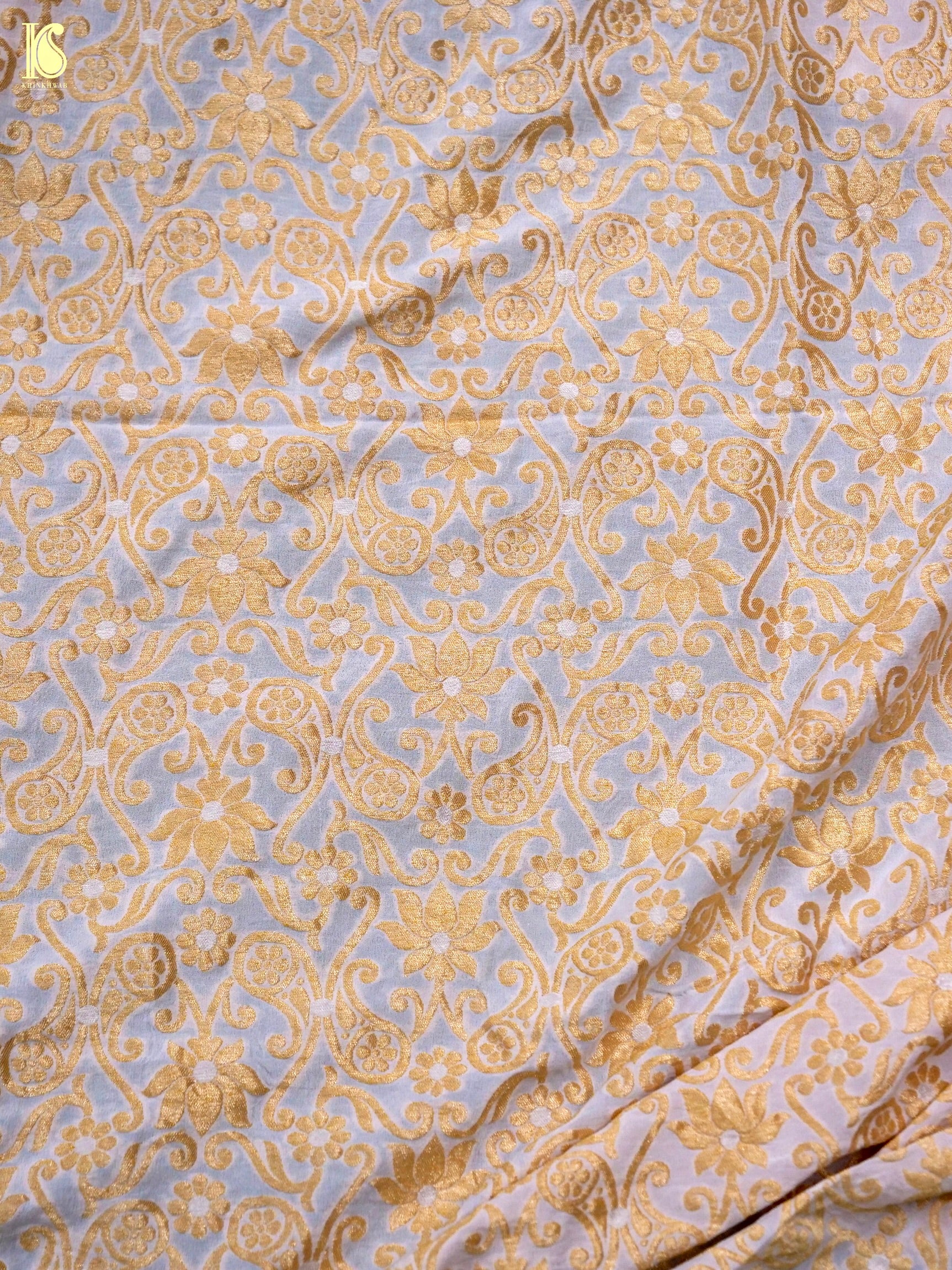 Georgette Kalidar Banarasi Dyeable Lehenga