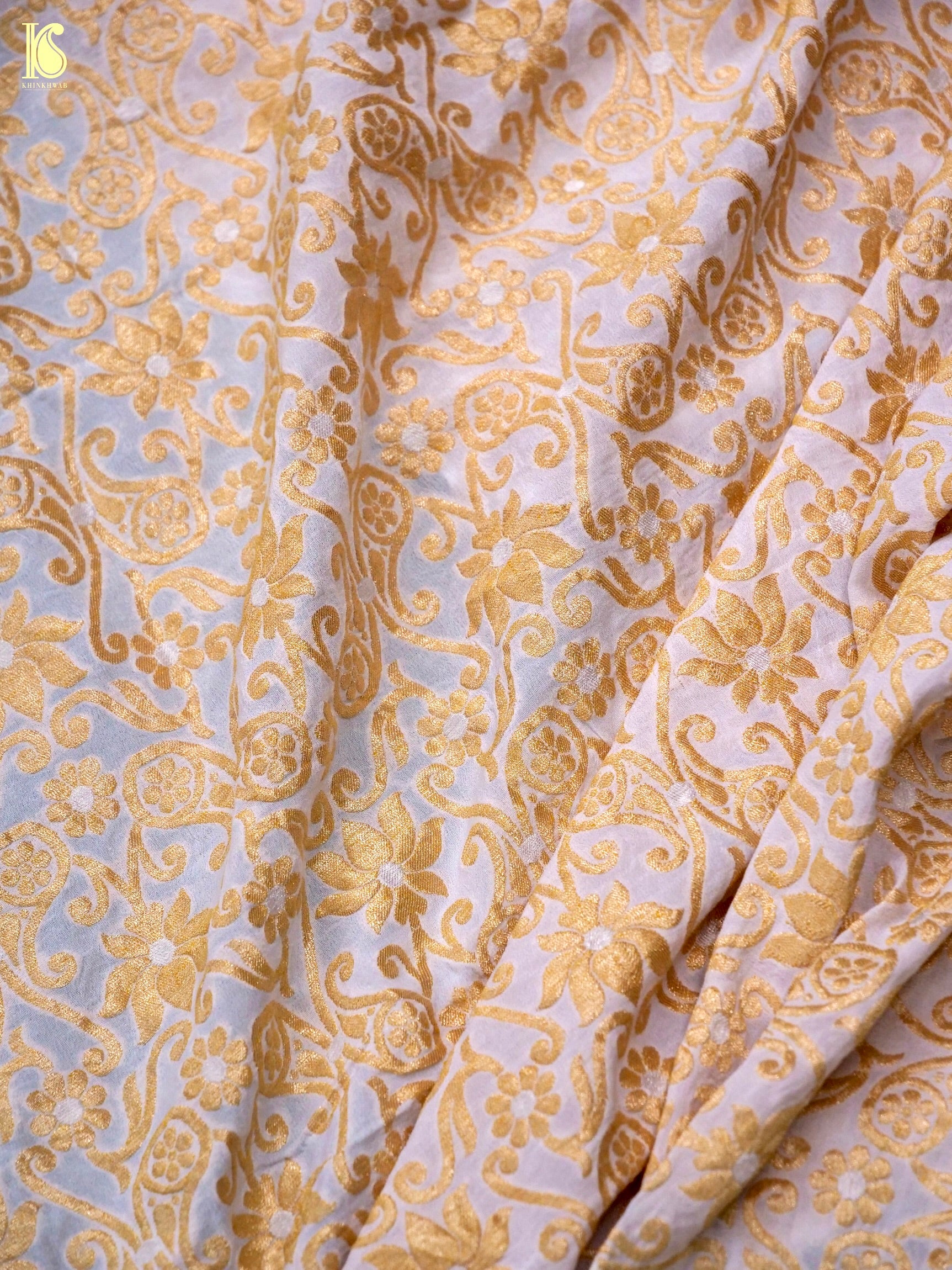 Georgette Kalidar Banarasi Dyeable Lehenga