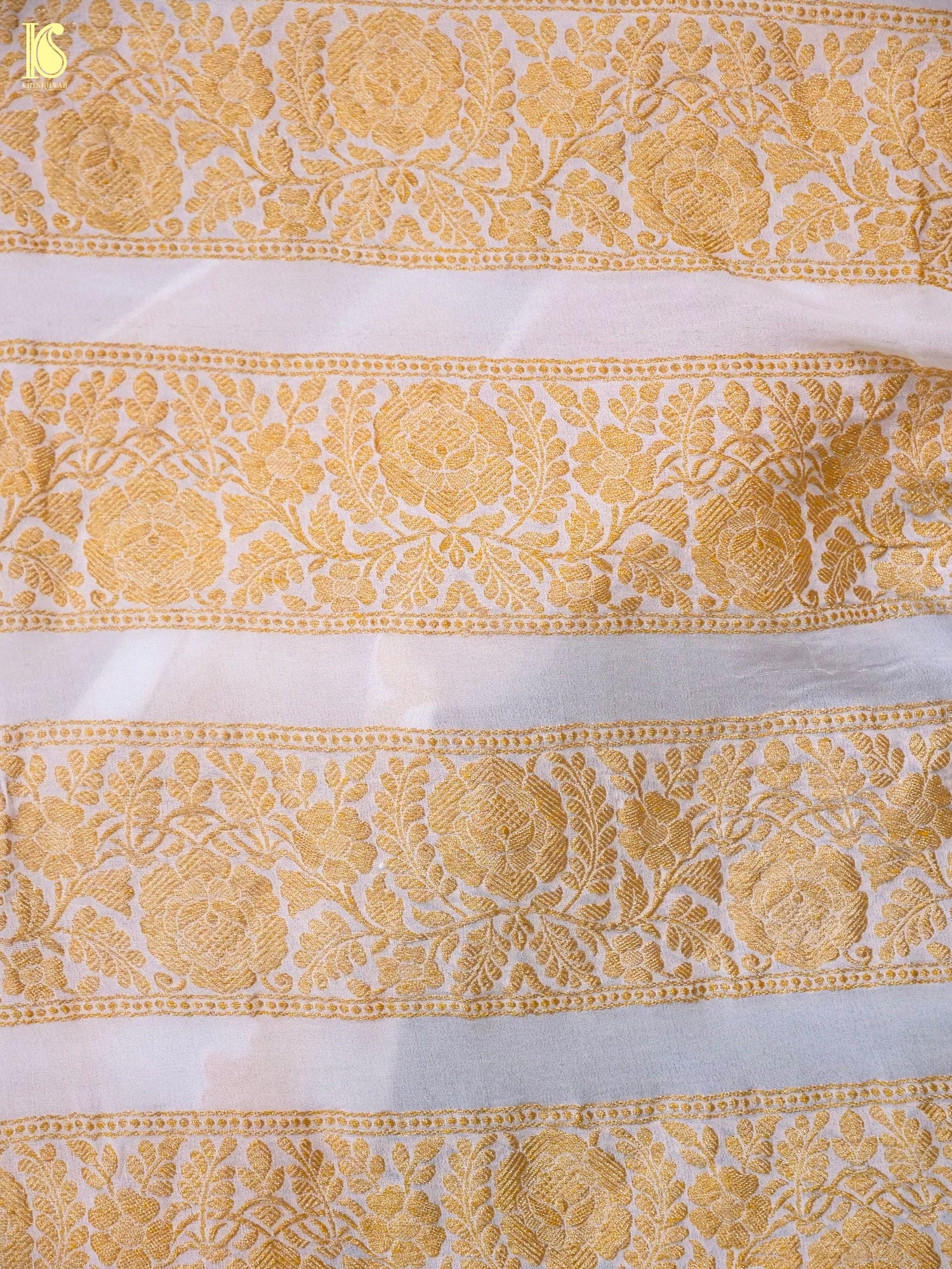 Georgette Kalidar Banarasi Dyeable Lehenga