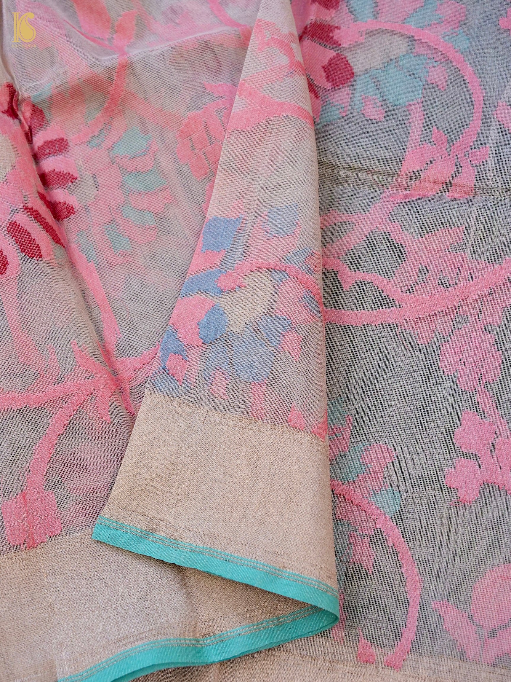 Handloom Banarasi Dupion Silk Fabric 3 Piece Suit Set