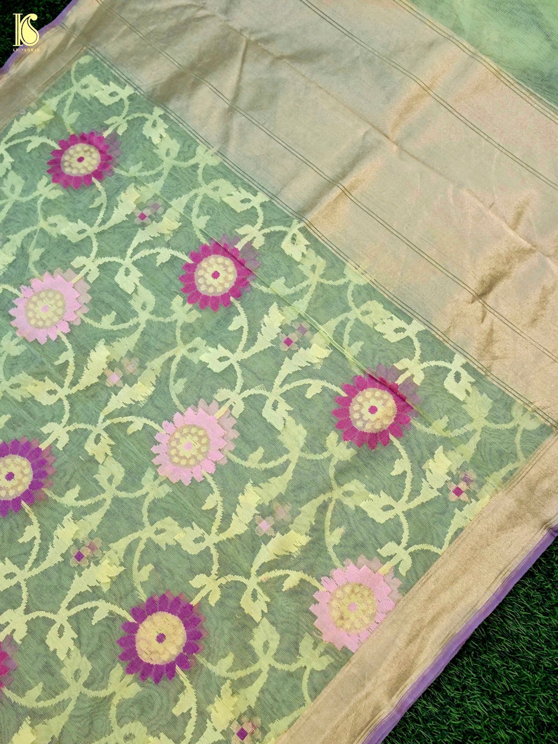 Handloom Banarasi Dupion Silk Fabric 3 Piece Suit Set