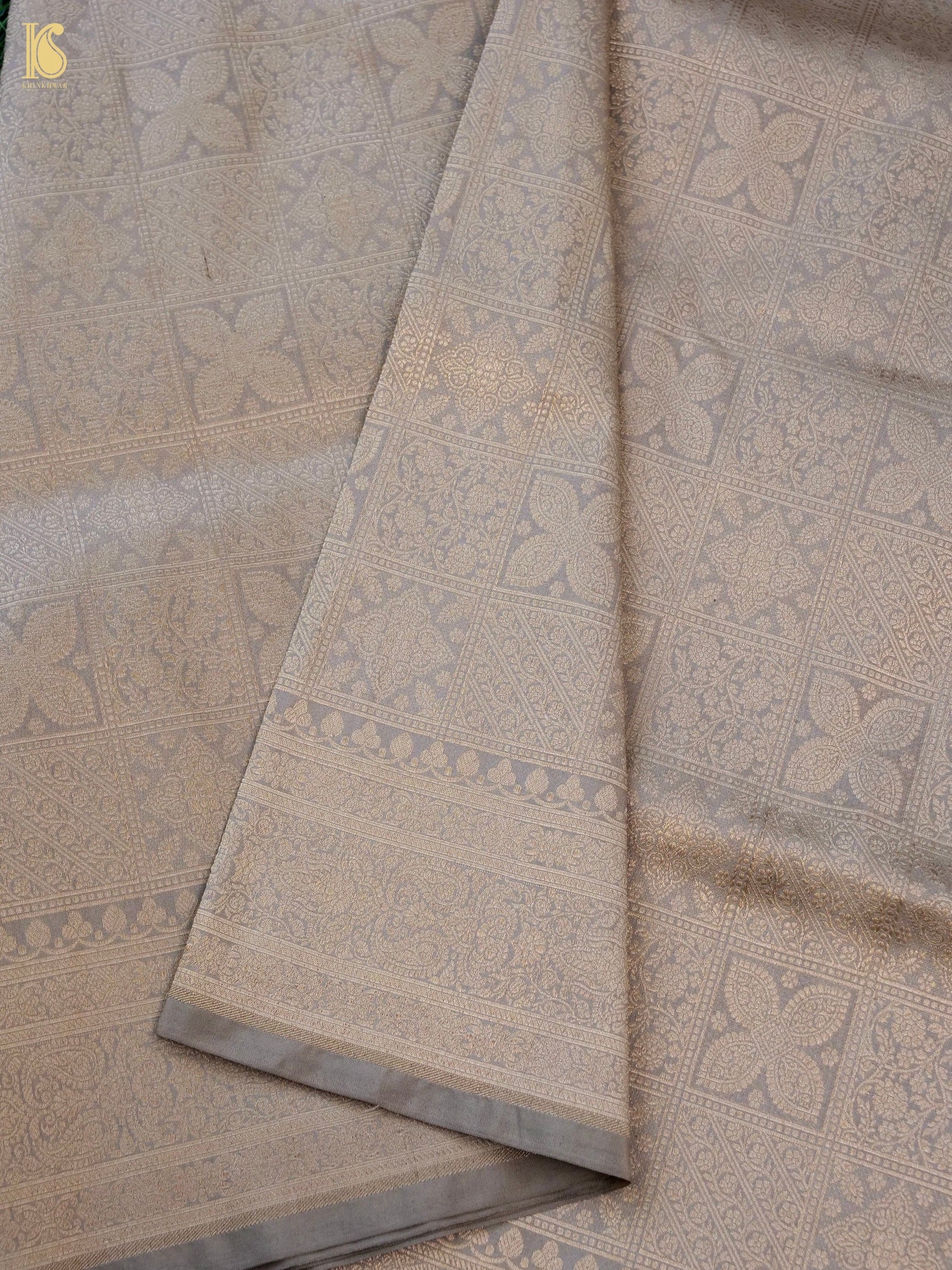 Handloom Banarasi Katan Silk Zari Tanchoi Saree