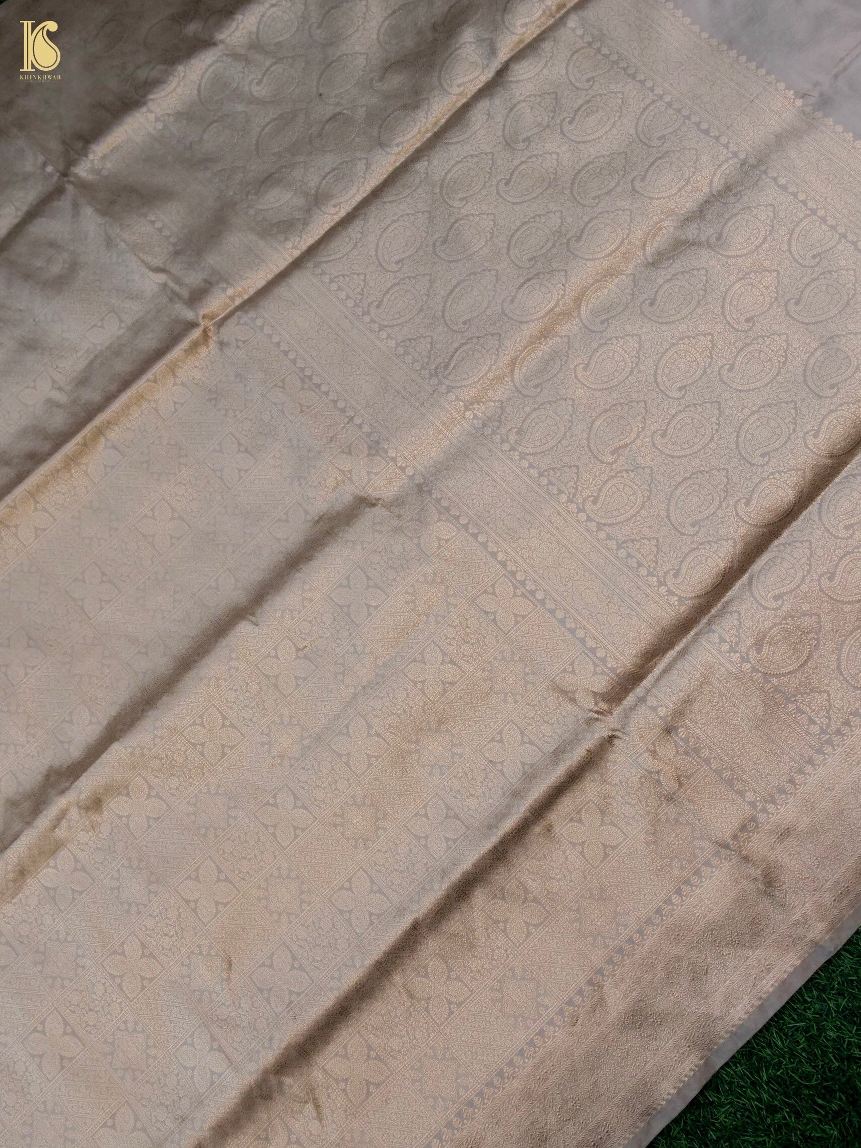 Handloom Banarasi Katan Silk Zari Tanchoi Saree
