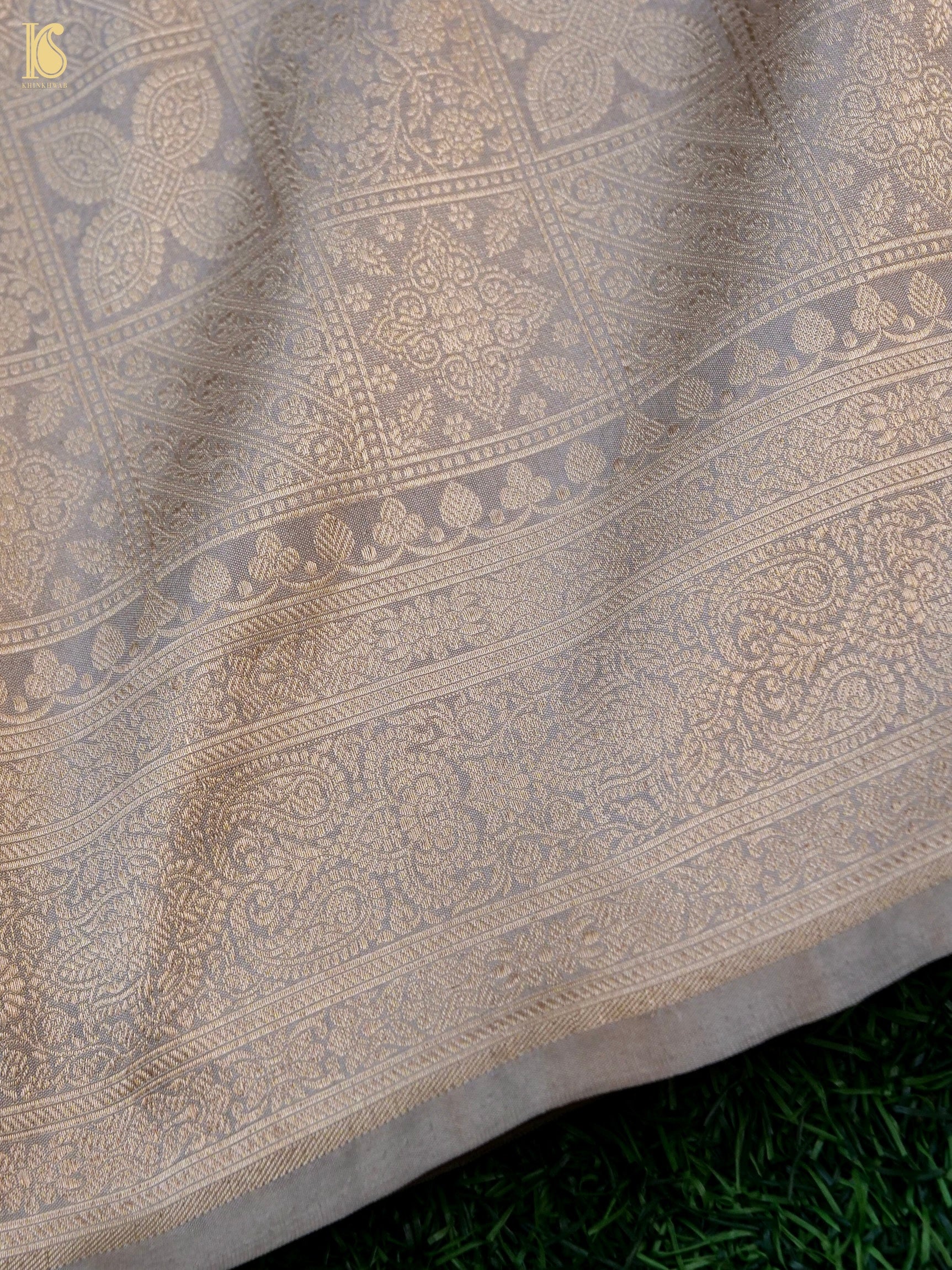 Handloom Banarasi Katan Silk Zari Tanchoi Saree