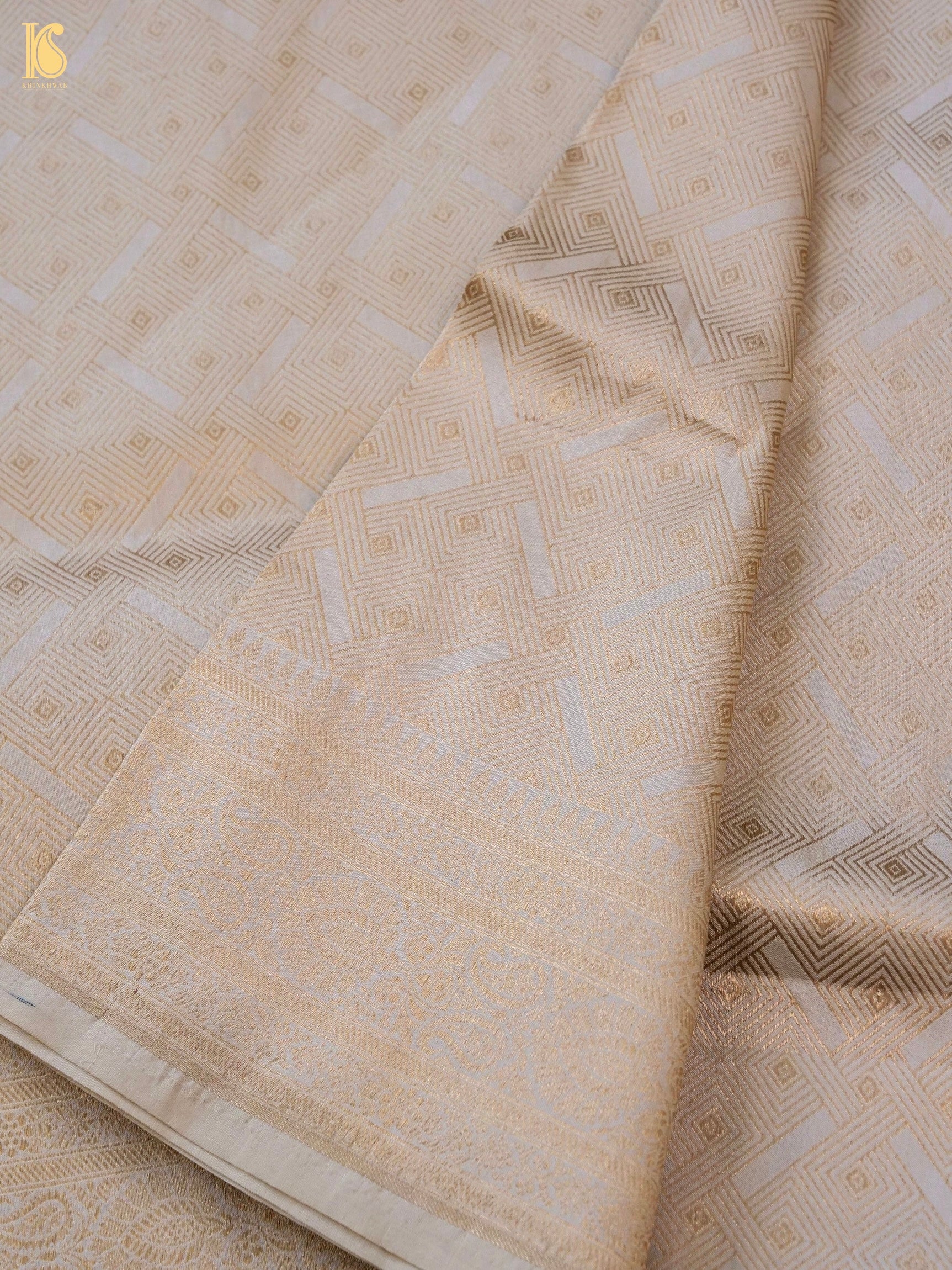Handloom Banarasi Katan Silk Zari Tanchoi Saree