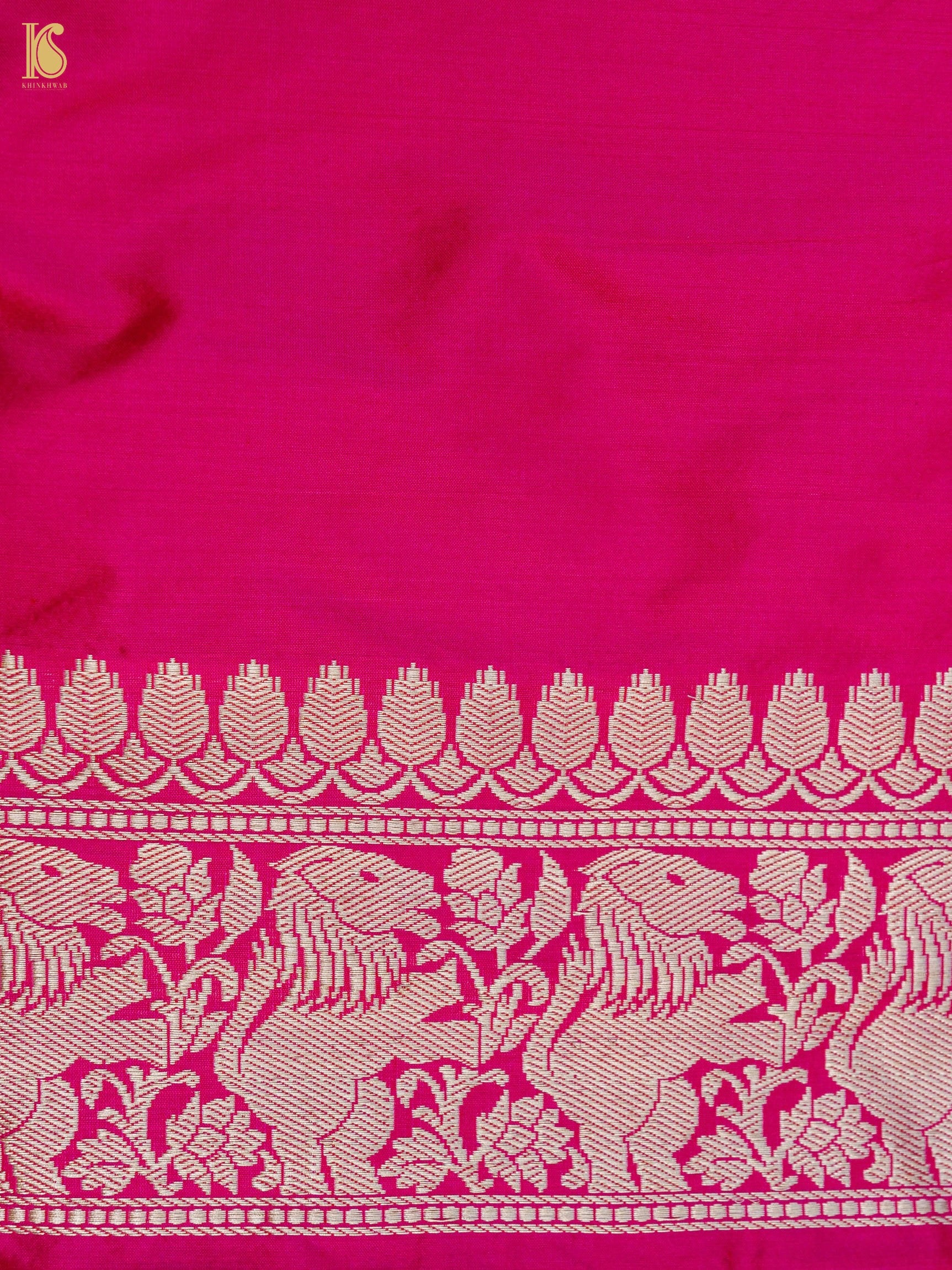 Handloom Banarasi Katan Silk Shikargah Elephant Saree