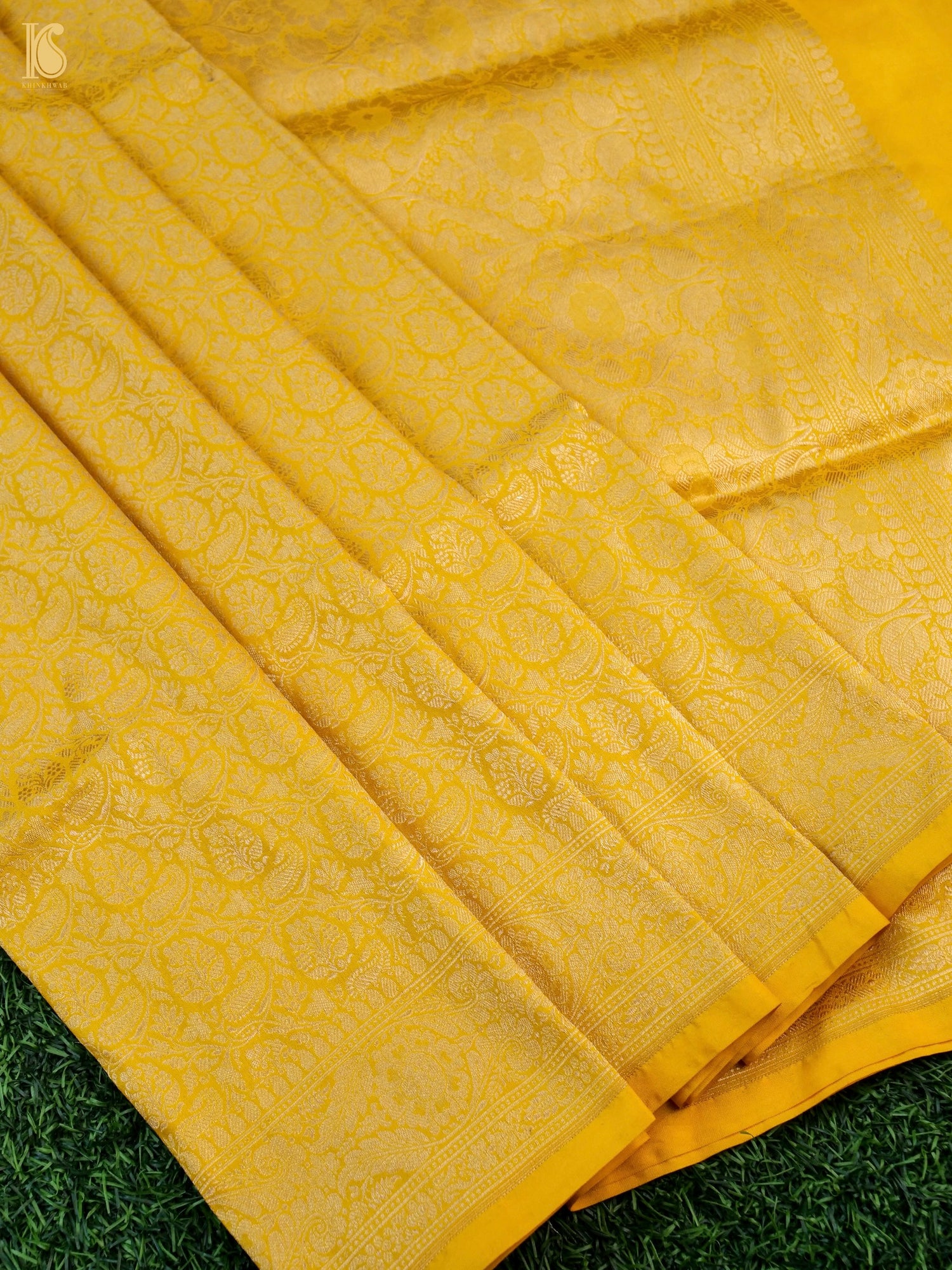 Handloom Banarasi Katan Silk Zari Tanchoi Saree