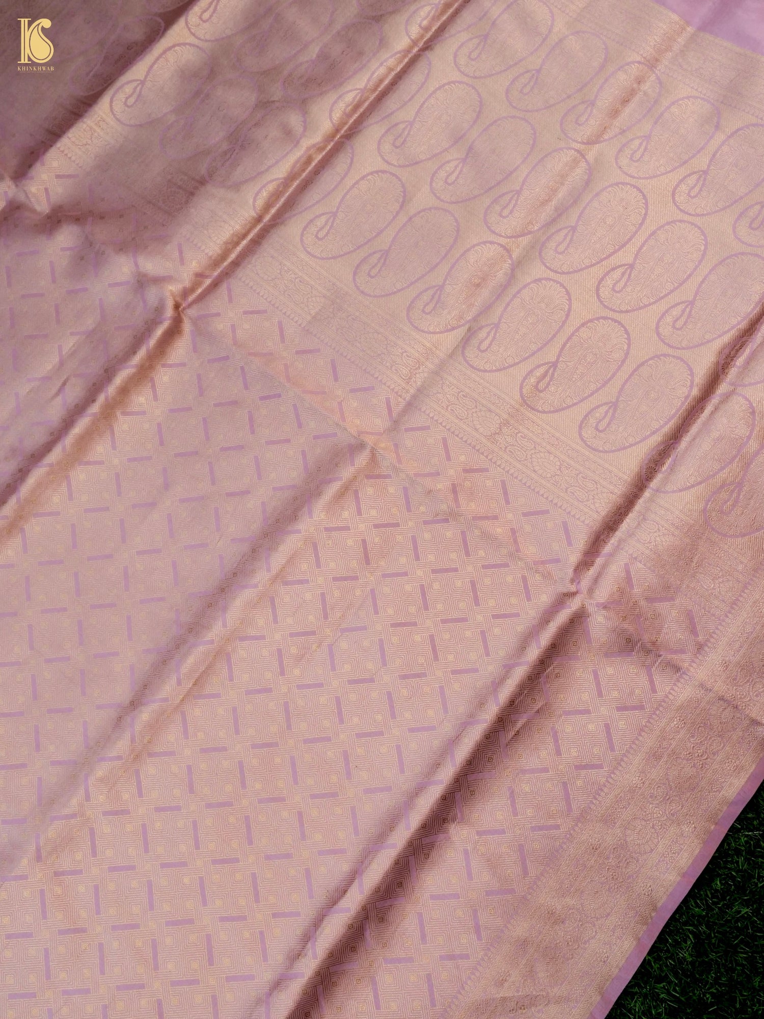 Handloom Banarasi Katan Silk Zari Tanchoi Saree