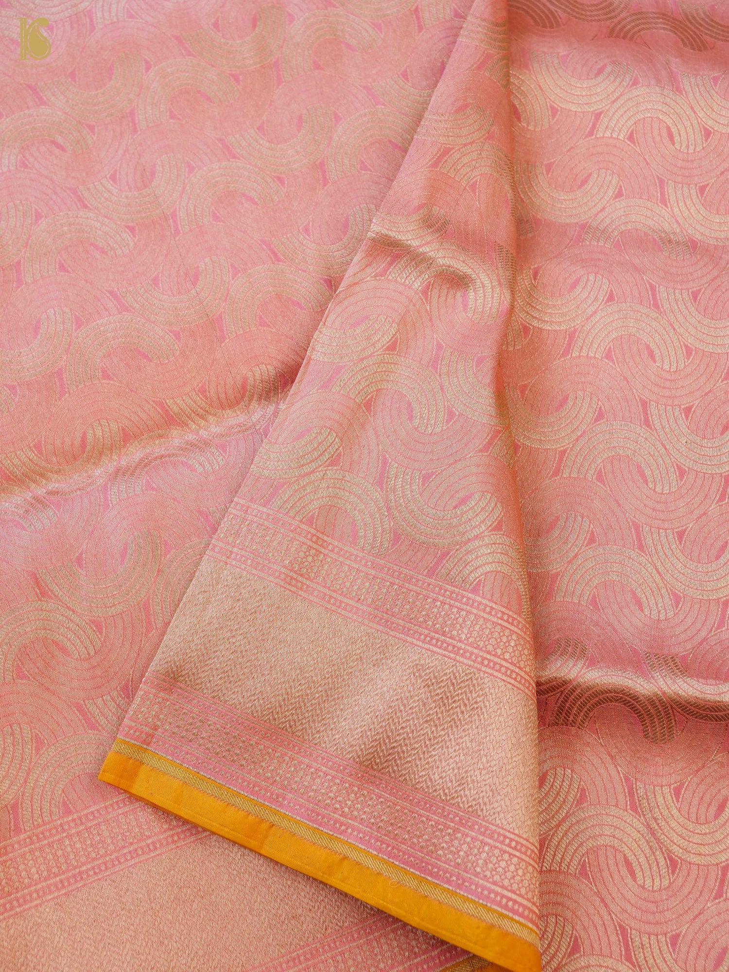 Handloom Banarasi Katan Silk Zari Tanchoi Saree