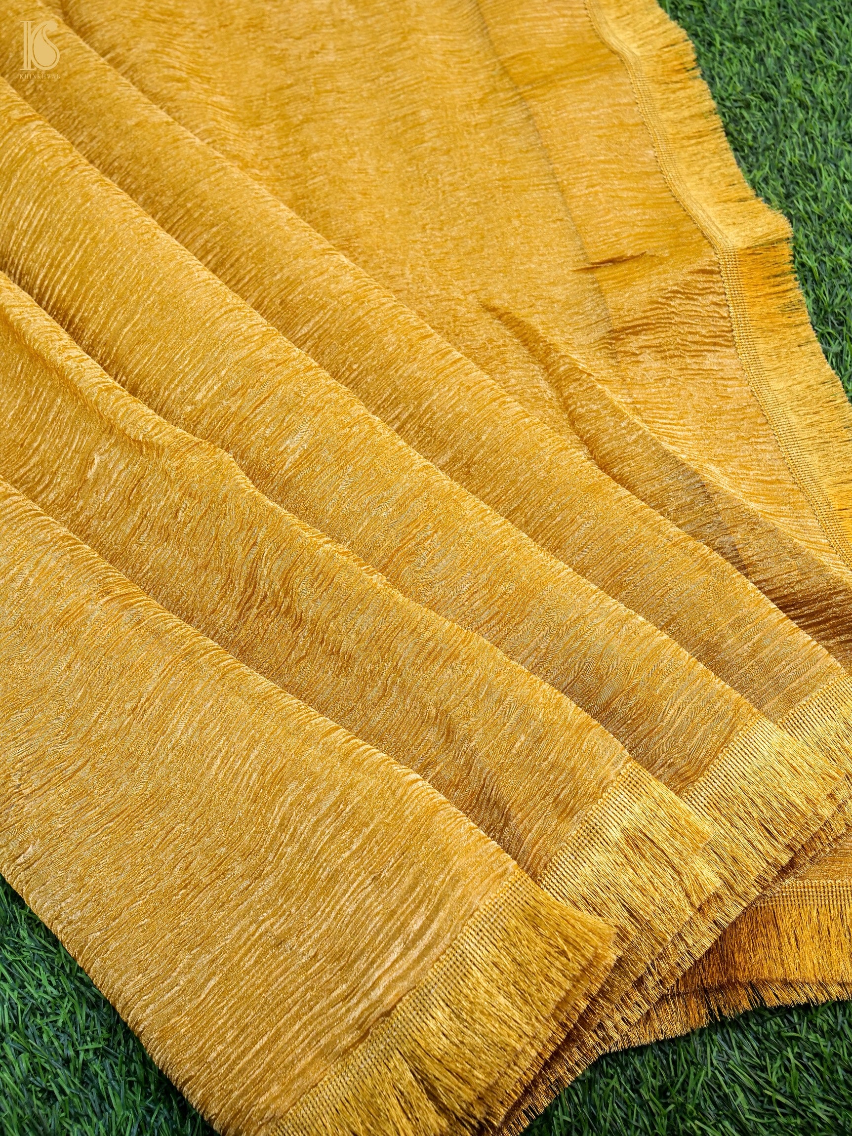 Banarasi Crush Tissue Silk Saree with Border