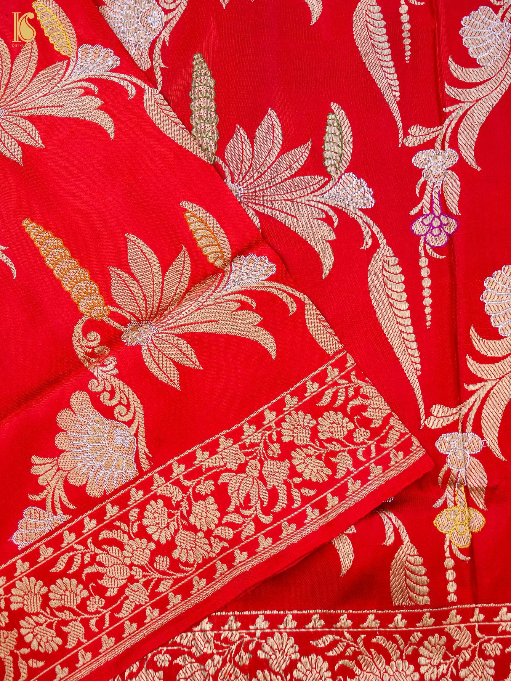 Handwoven Banarasi Katan Silk Kadwa Dupatta