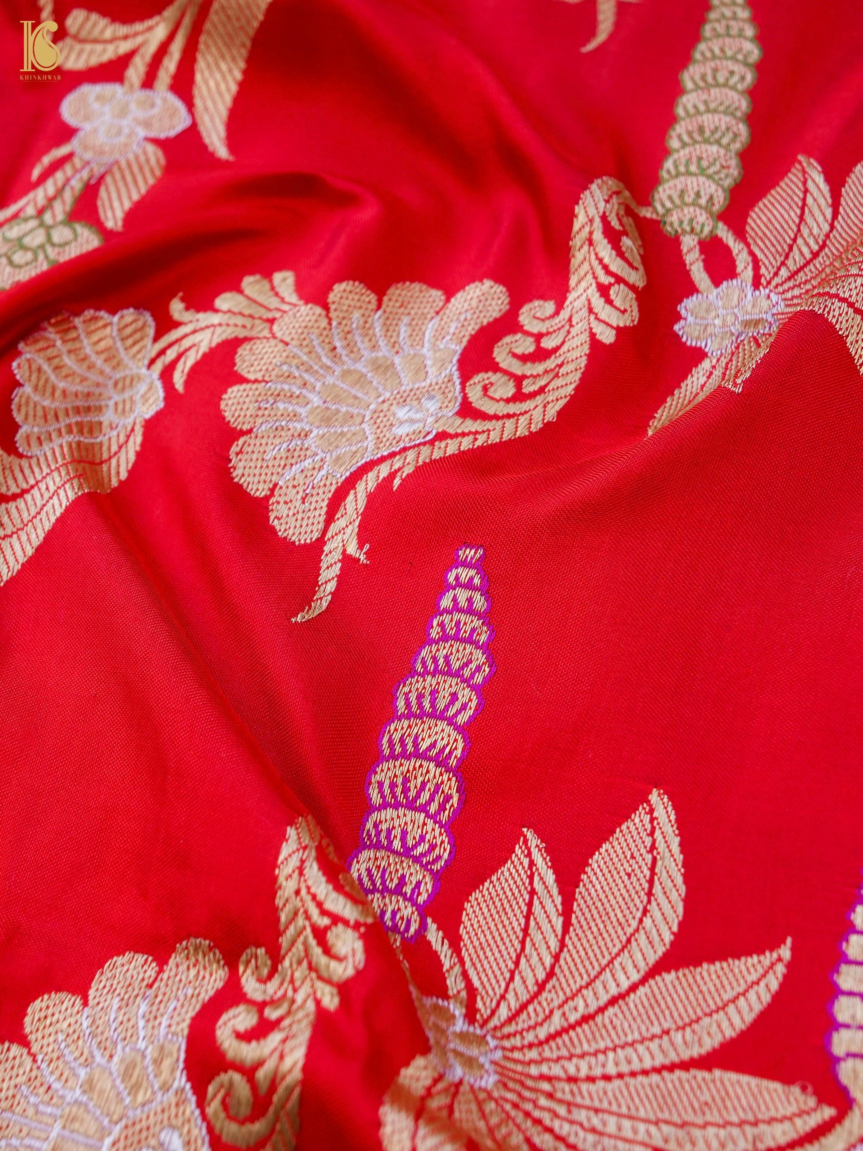 Handwoven Banarasi Katan Silk Kadwa Dupatta