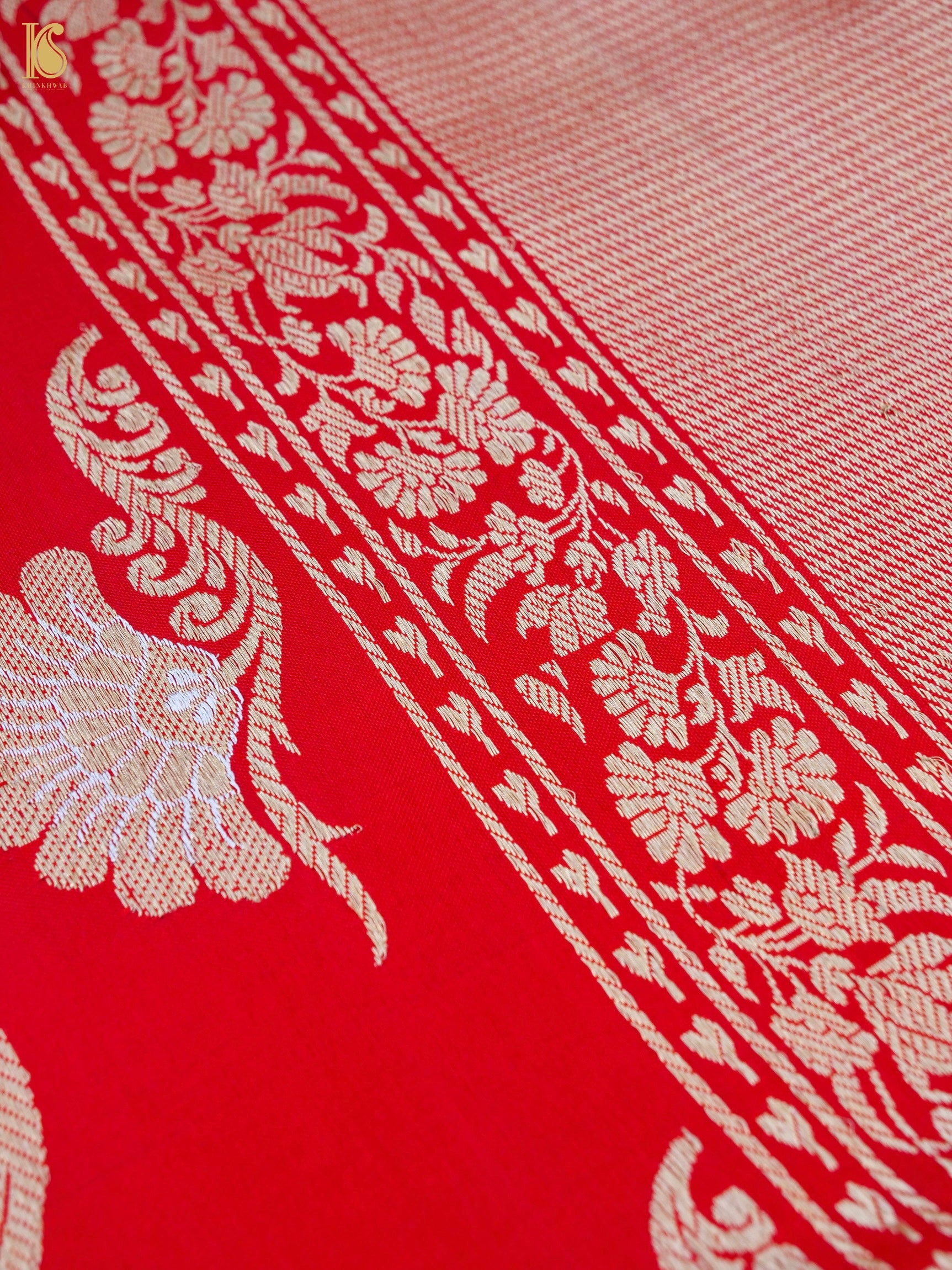 Handwoven Banarasi Katan Silk Kadwa Dupatta