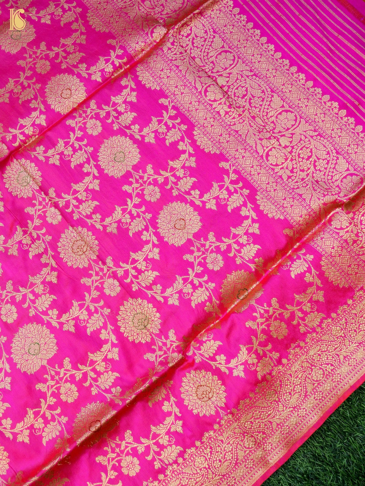 Handwoven Banarasi Katan Silk Kadwa Dupatta