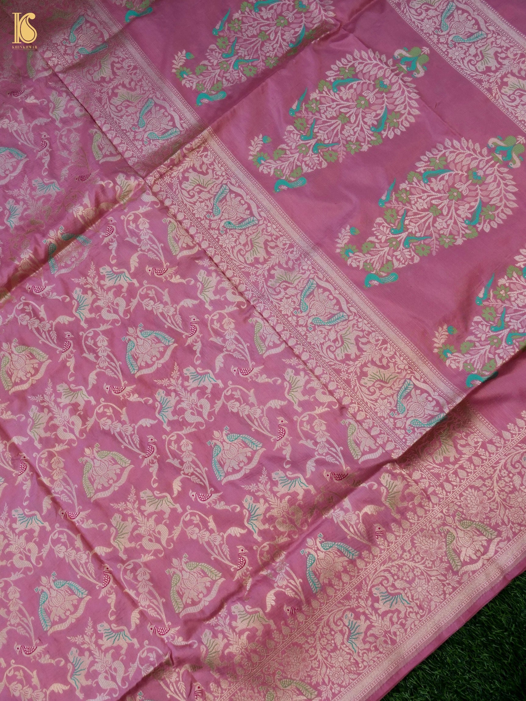 Handloom Banarasi Katan Silk Shikargah Dupatta
