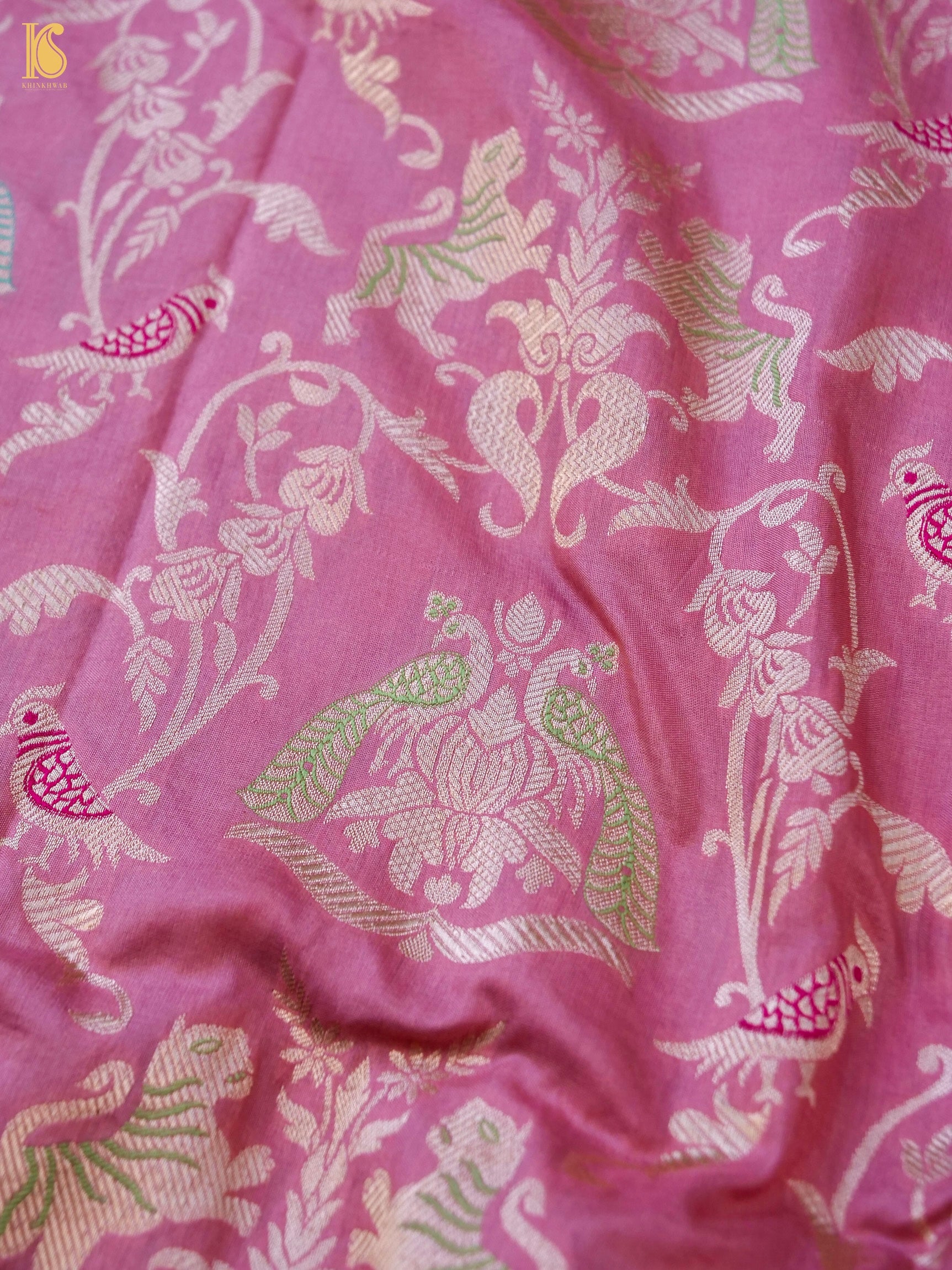 Handloom Banarasi Katan Silk Shikargah Dupatta
