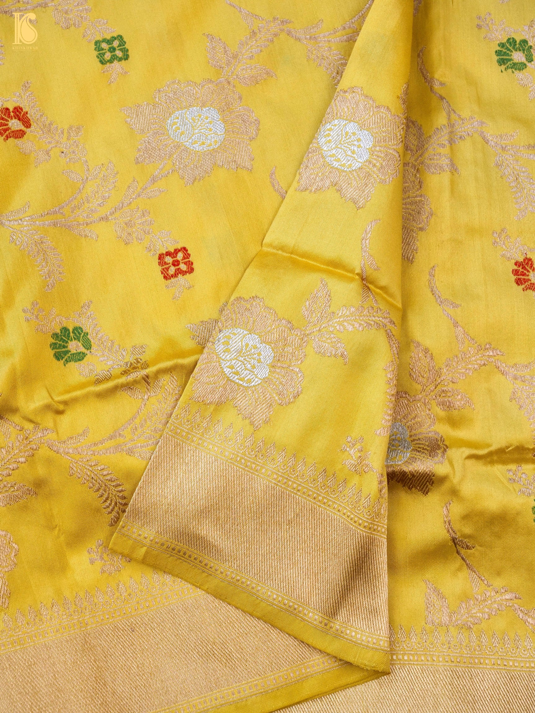 Handwoven Banarasi Katan Silk Kadwa Dupatta