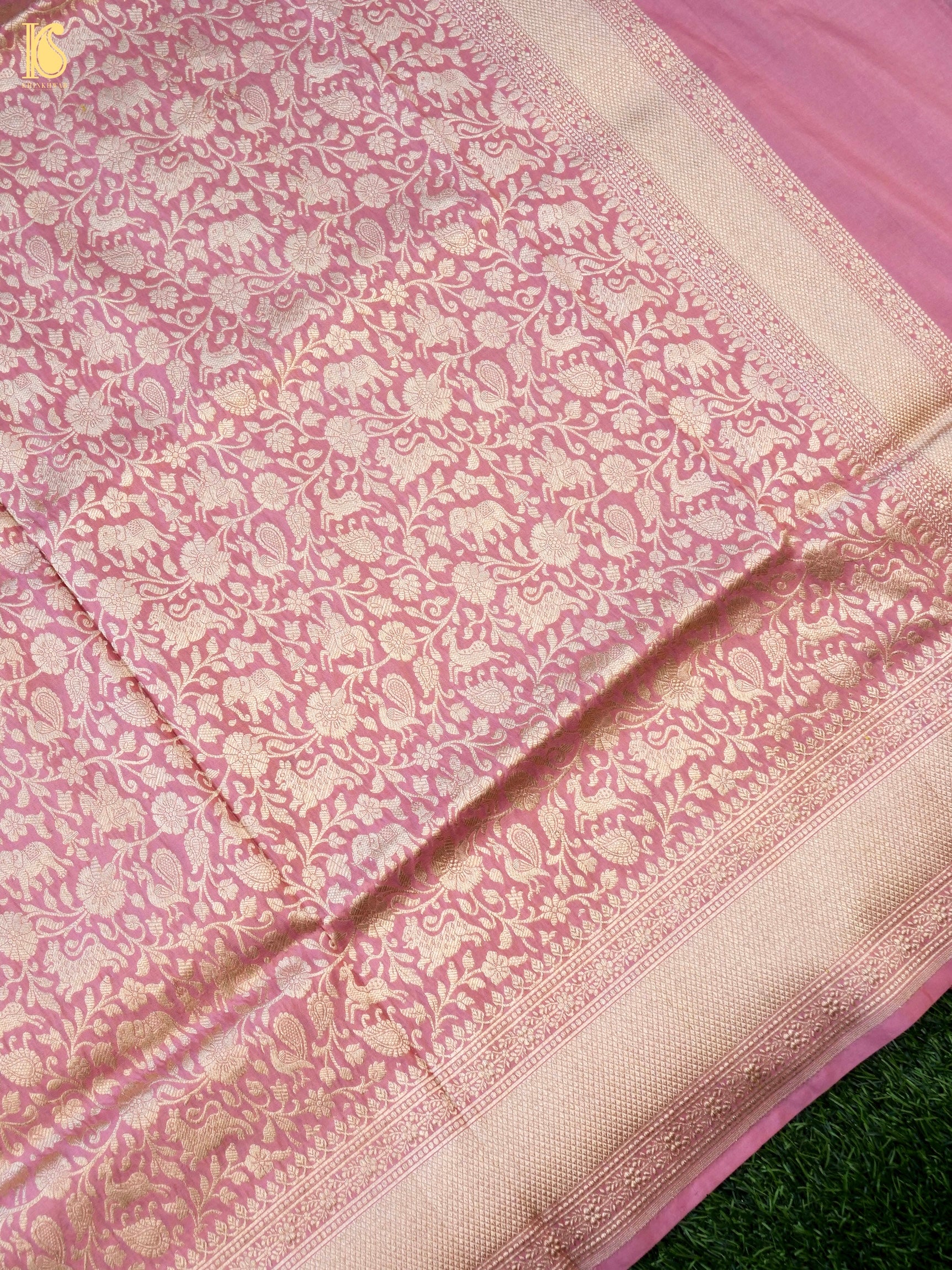 Handloom Banarasi Katan Silk Shikargah Dupatta