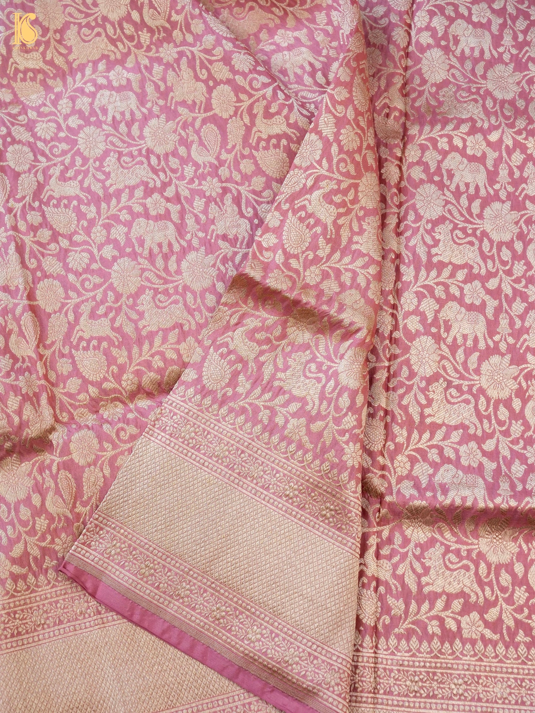 Handloom Banarasi Katan Silk Shikargah Dupatta