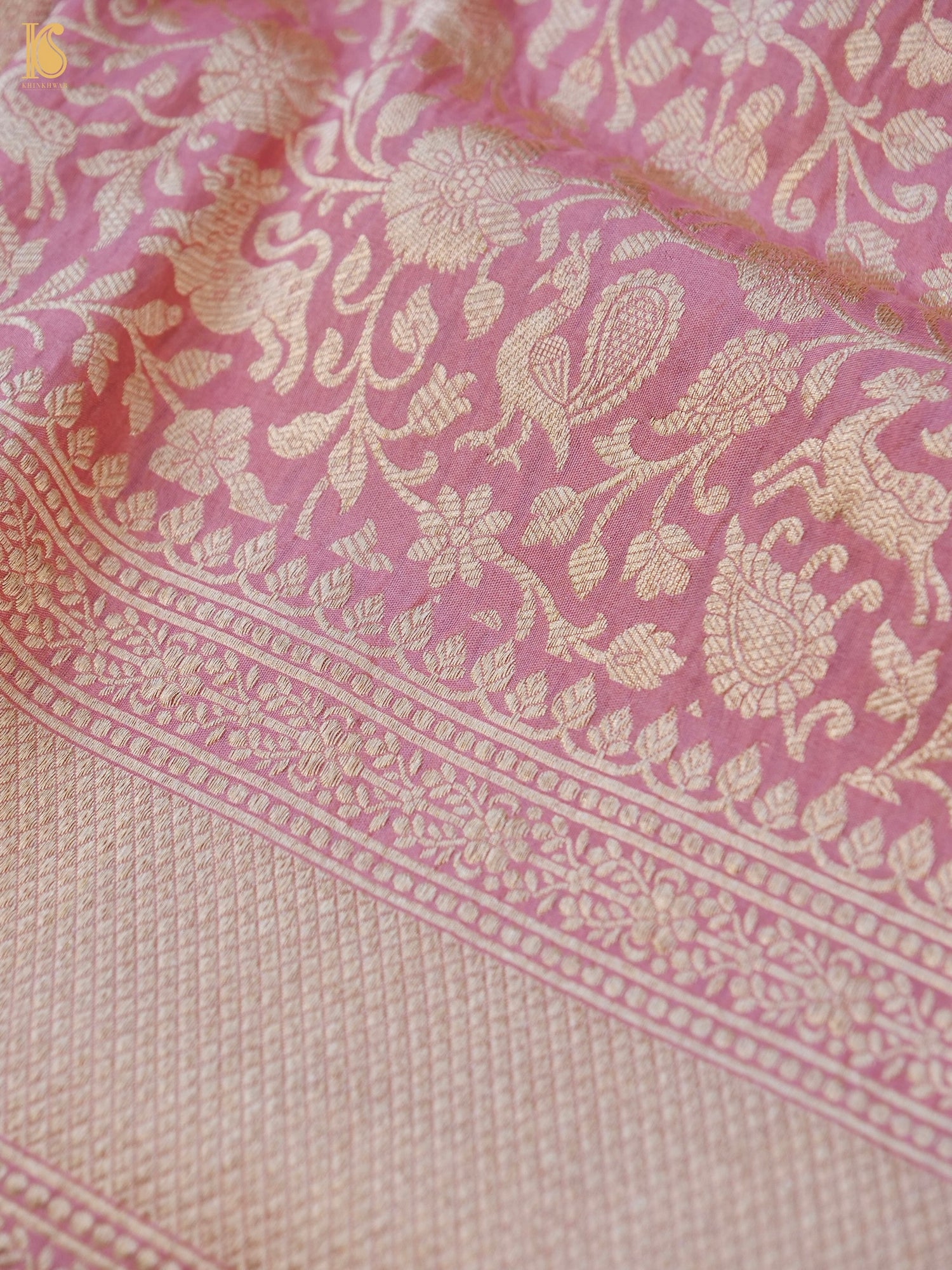 Handloom Banarasi Katan Silk Shikargah Dupatta