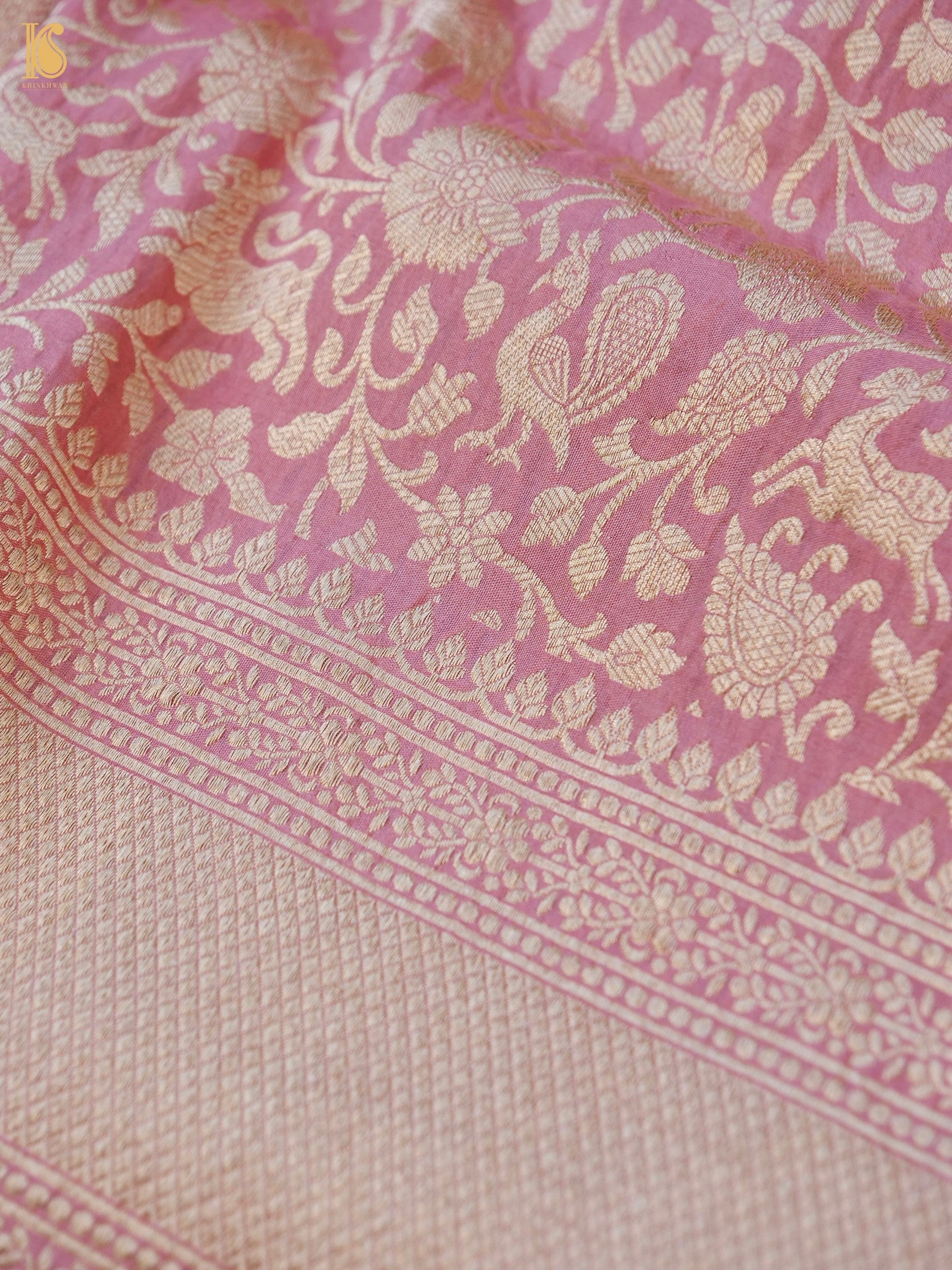 Handloom Banarasi Katan Silk Shikargah Dupatta