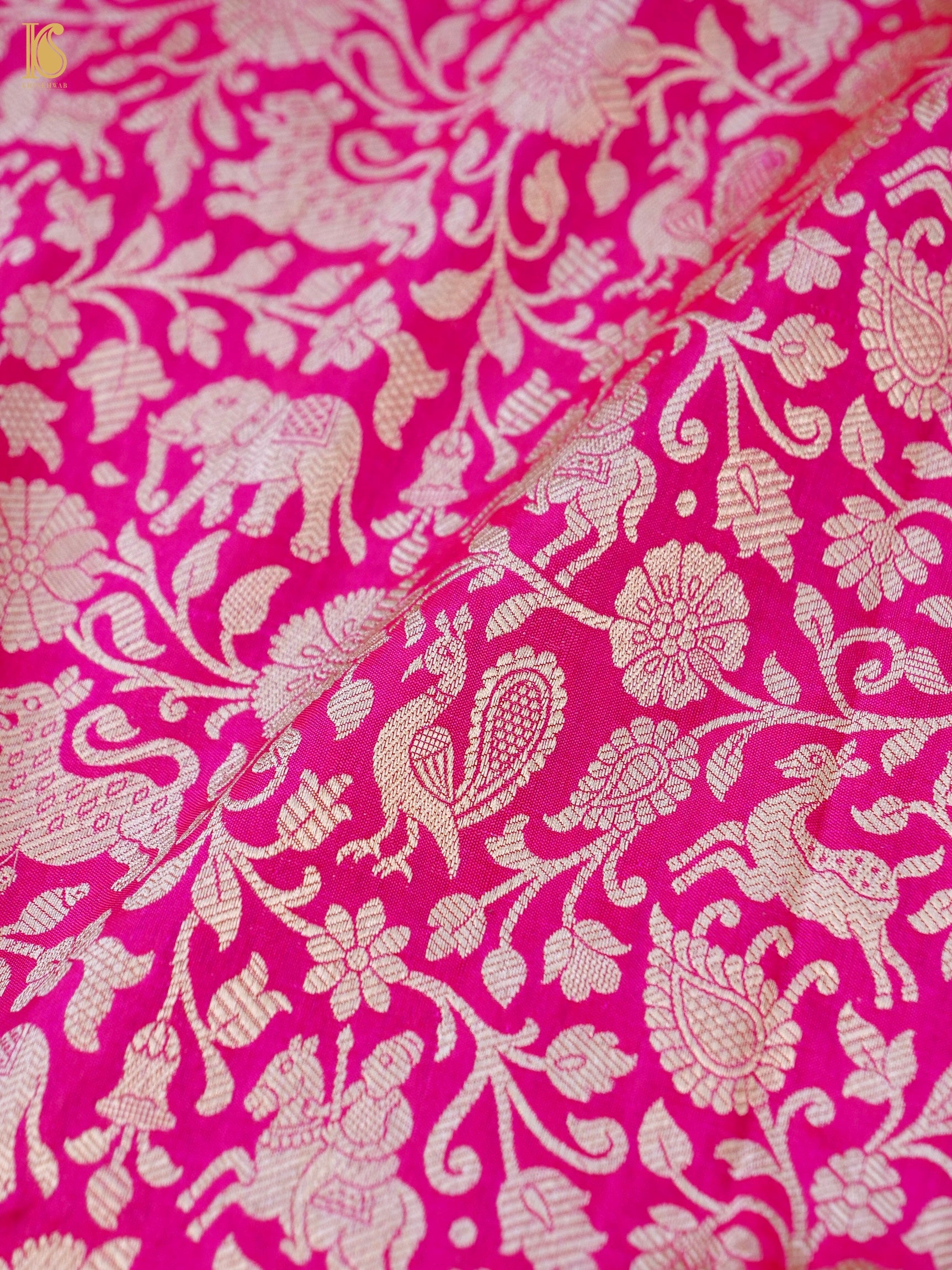 Handloom Banarasi Katan Silk Shikargah Dupatta