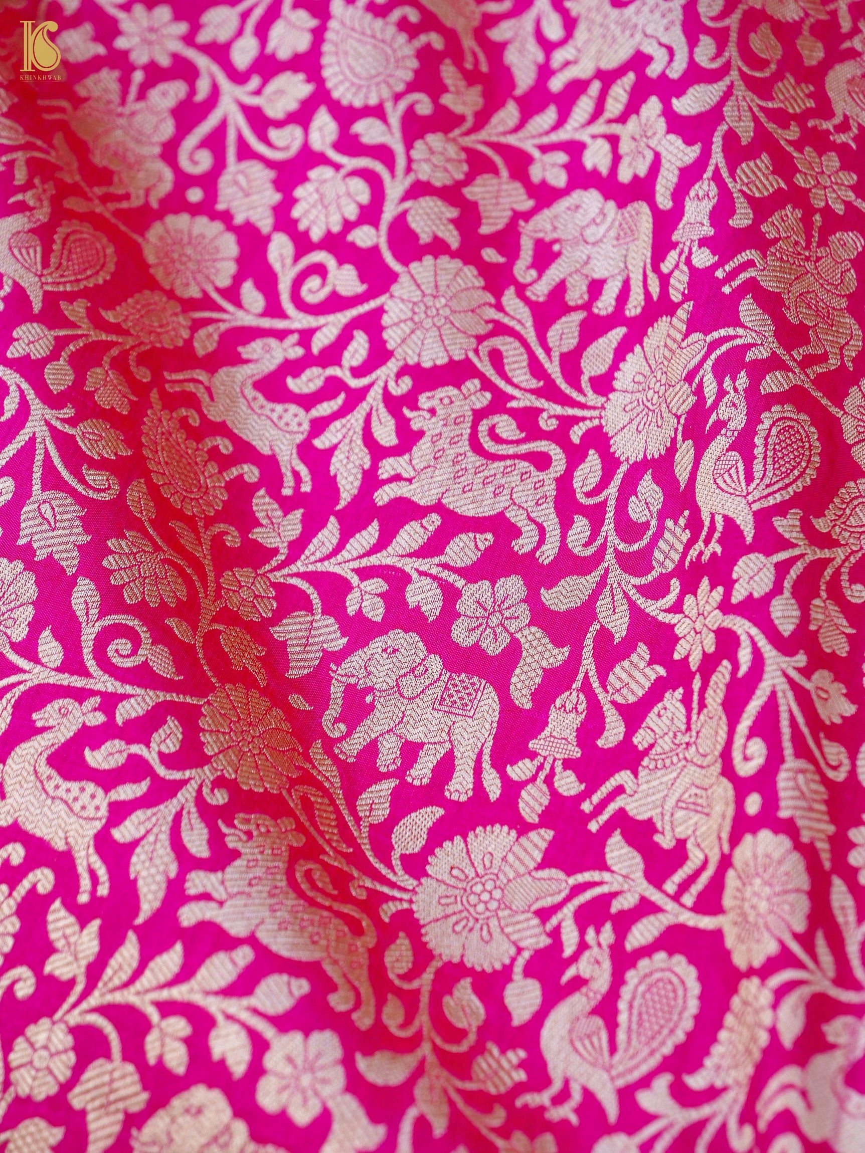 Handloom Banarasi Katan Silk Shikargah Dupatta