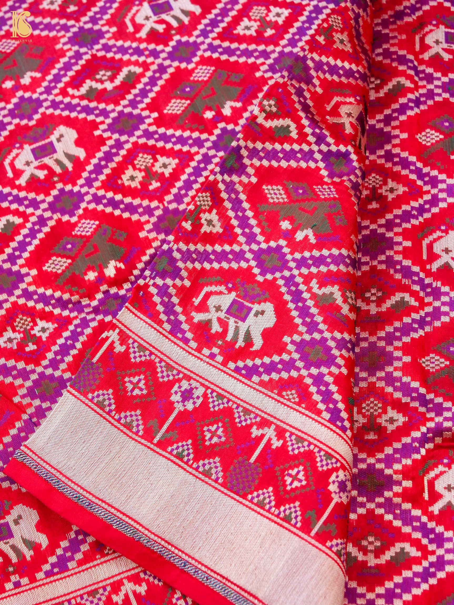 Handloom Banarasi Katan Silk Patola Dupatta