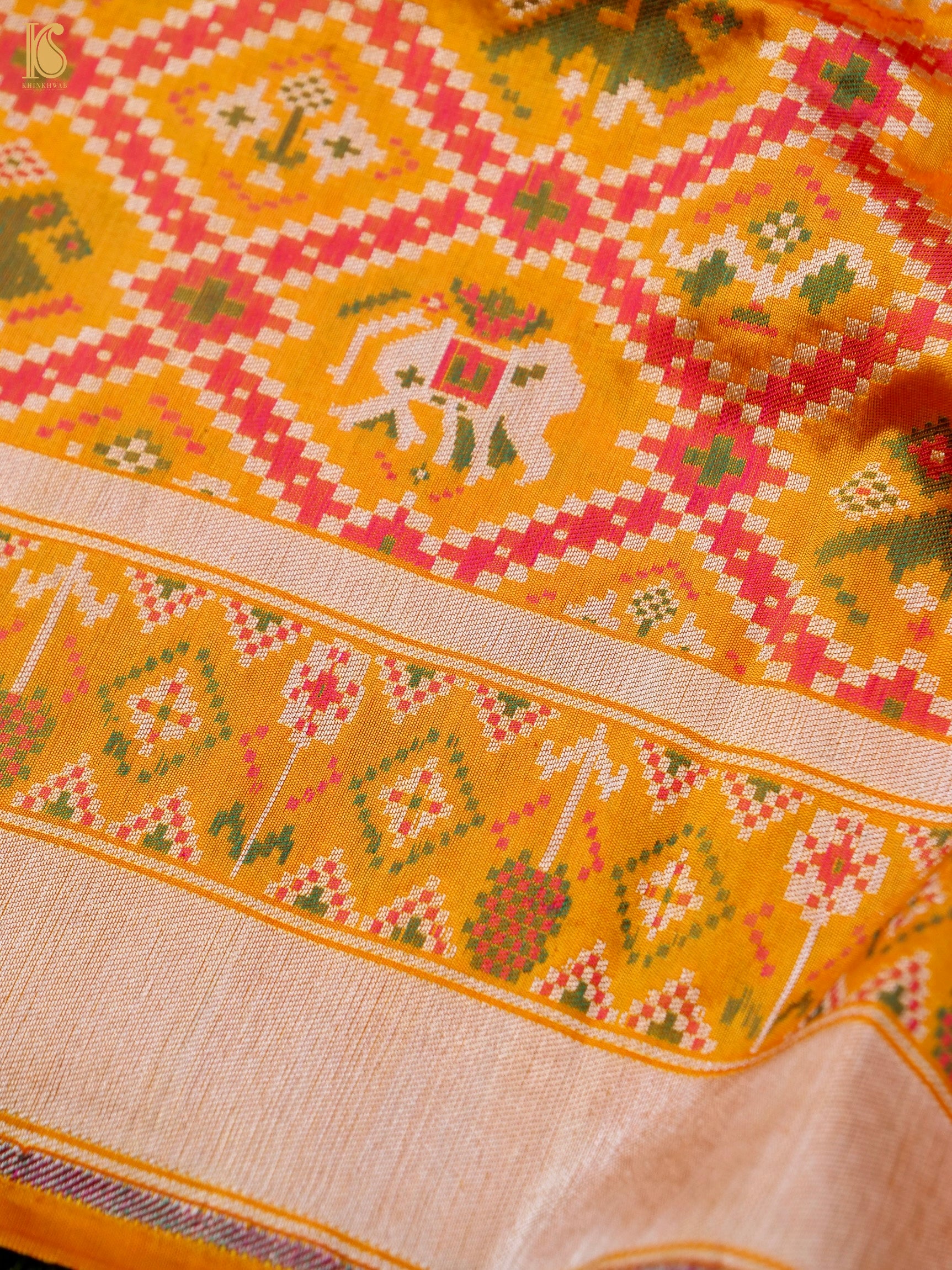 Handloom Banarasi Katan Silk Patola Dupatta