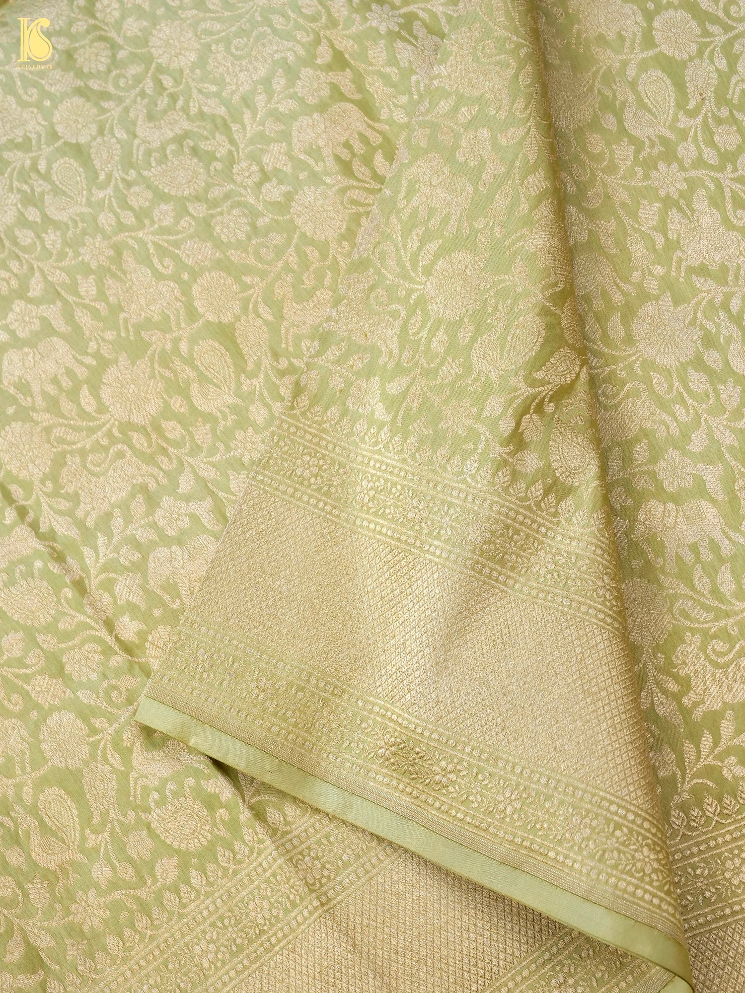 Handloom Banarasi Katan Silk Shikargah Dupatta