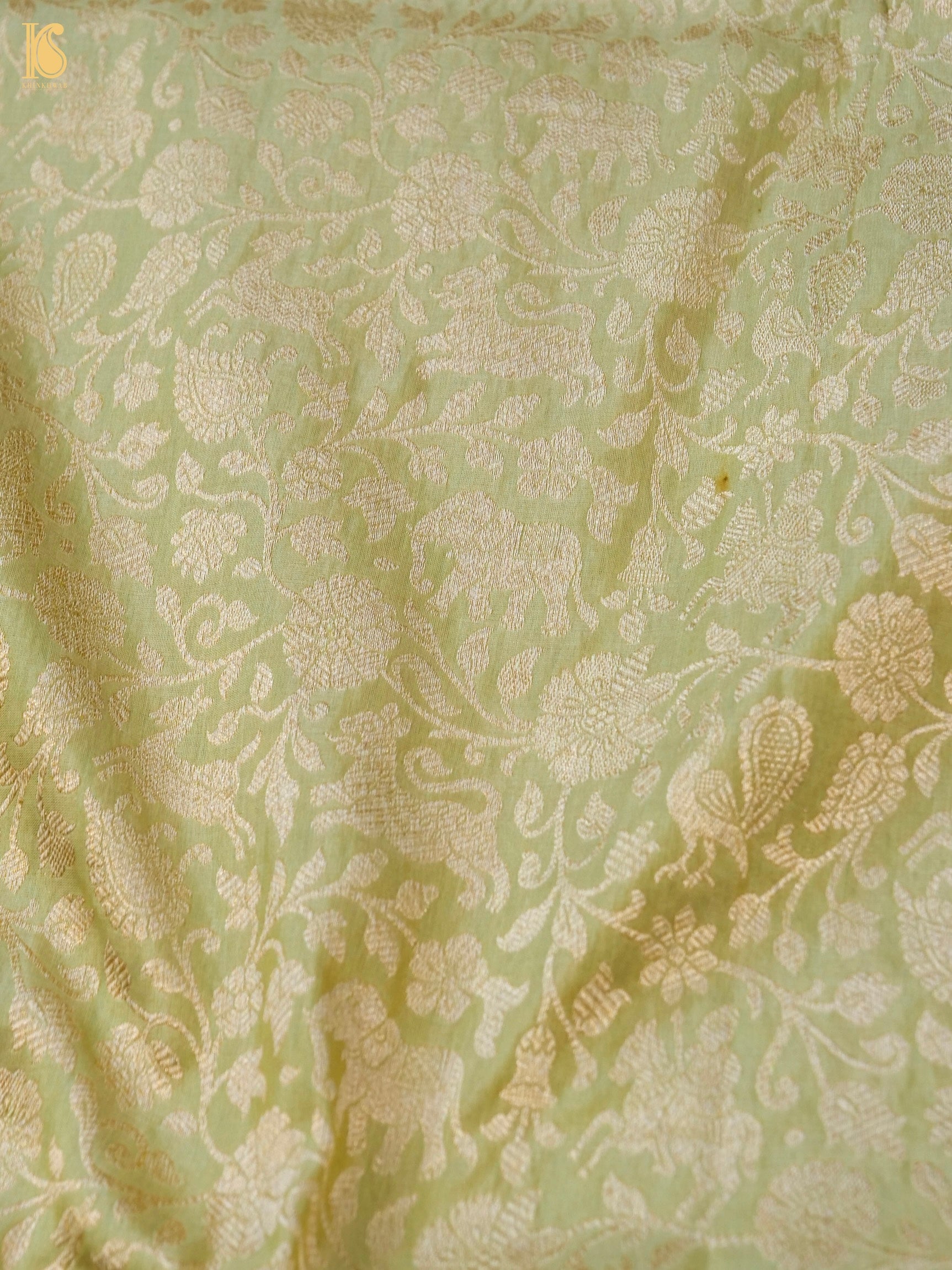 Handloom Banarasi Katan Silk Shikargah Dupatta