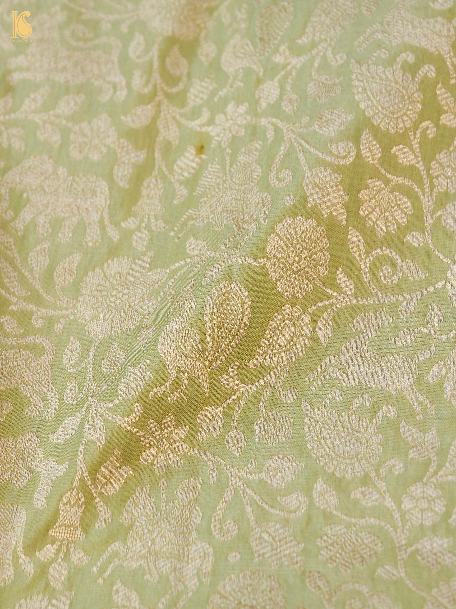 Handloom Banarasi Katan Silk Shikargah Dupatta