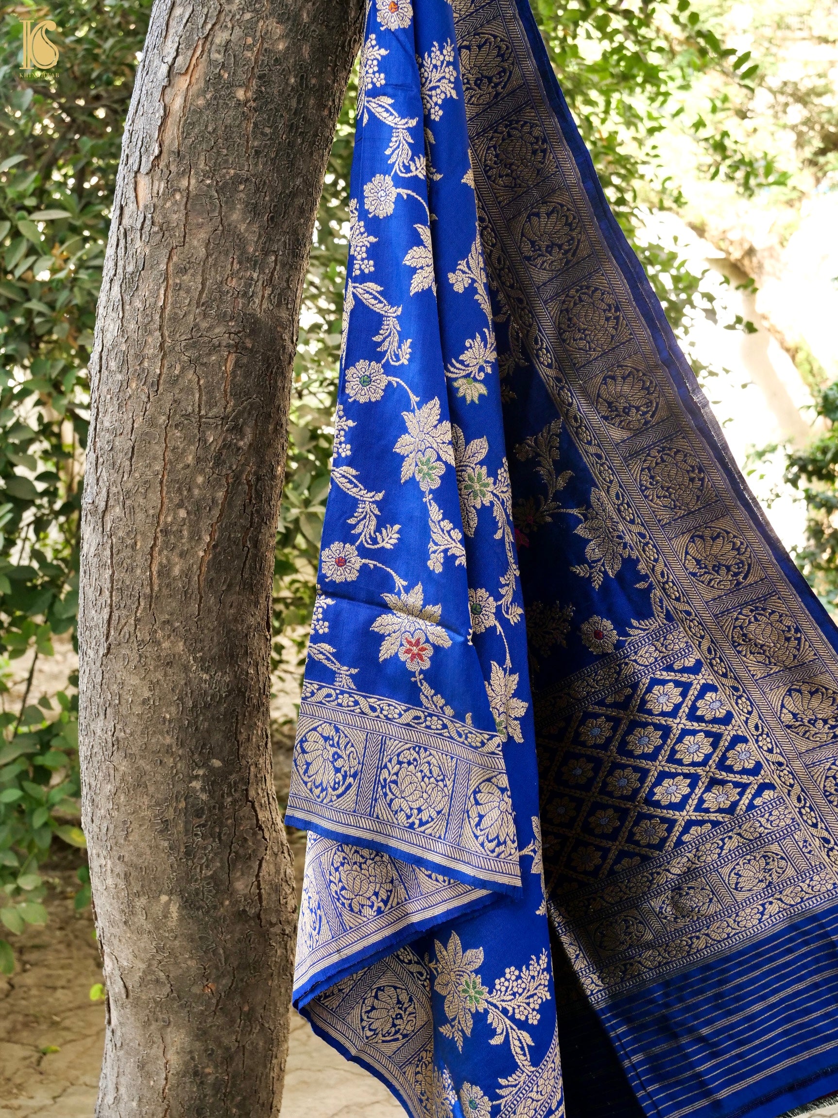 Handwoven Banarasi Katan Silk Kadwa Dupatta