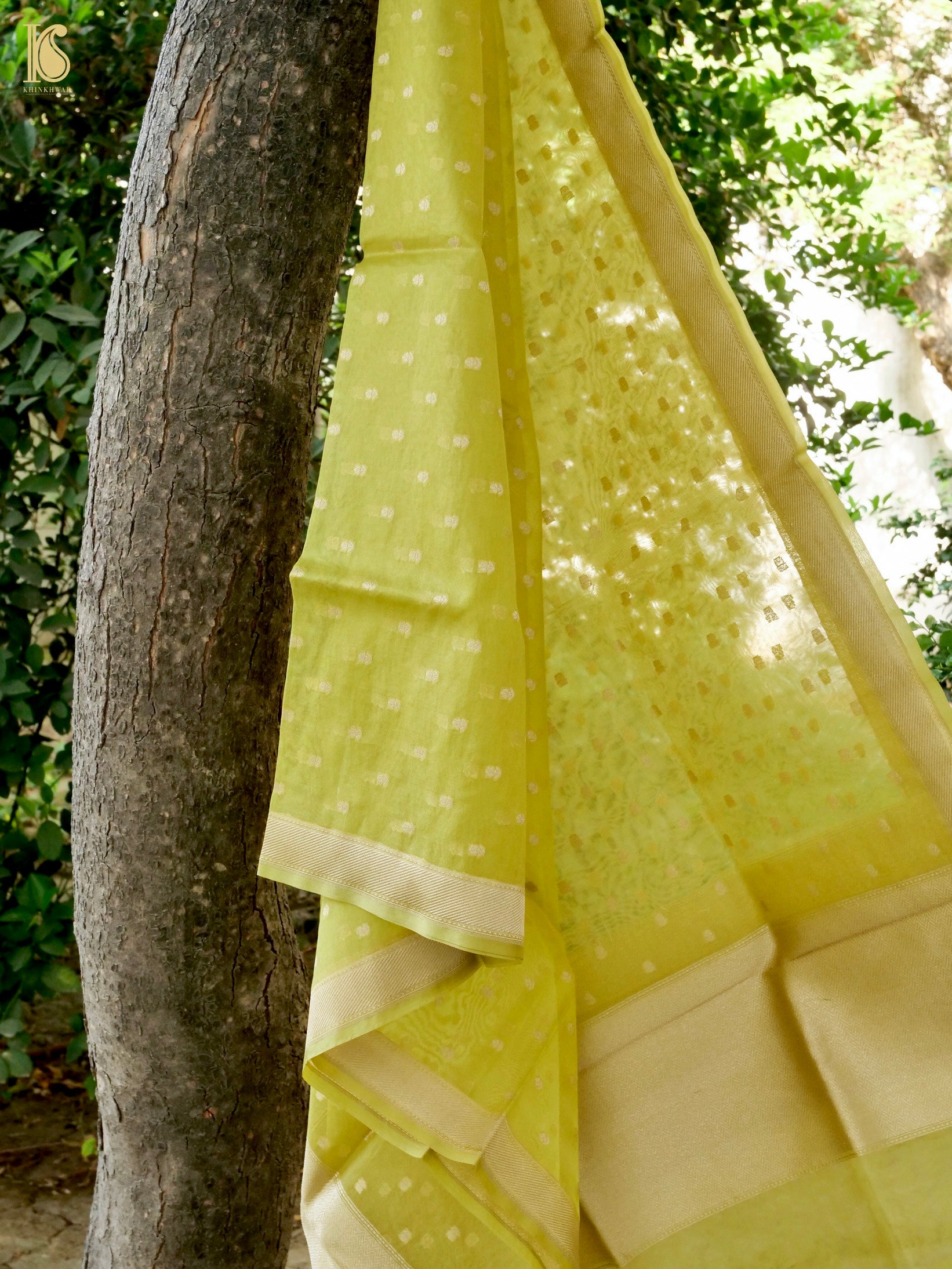 Handloom Kora Silk Banarasi Dupatta