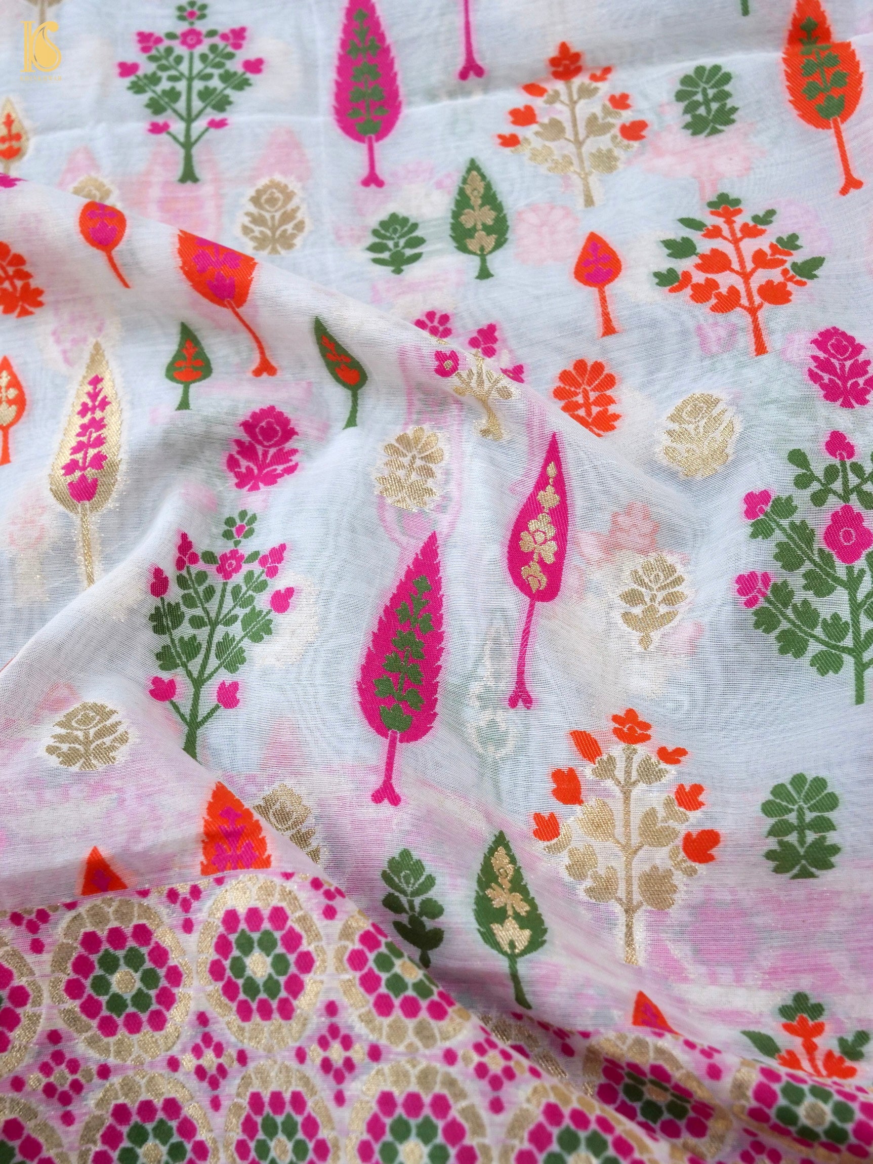 Cotton Silk Meenakari Banarasi Suit Set