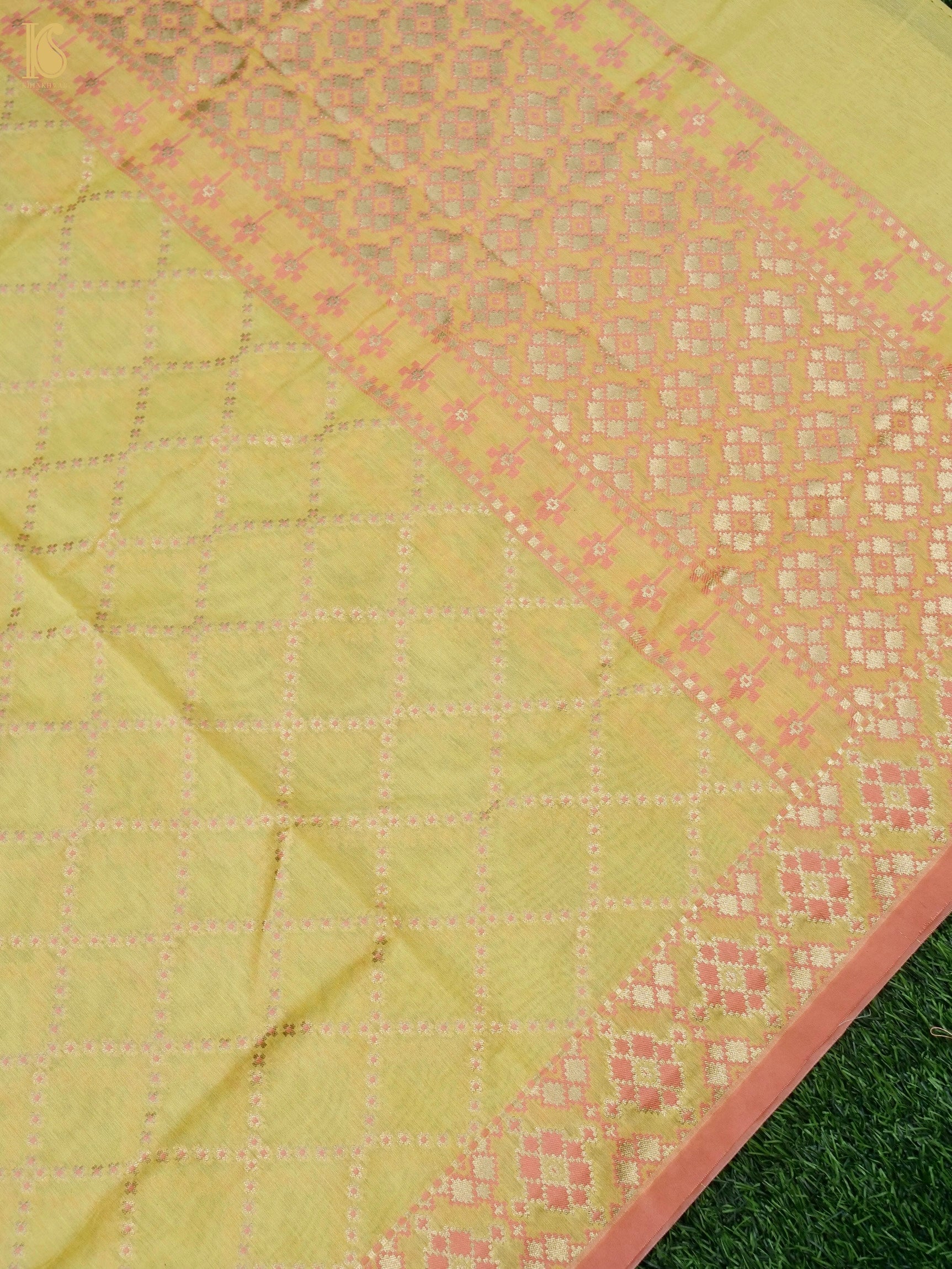 Cotton Silk Meenakari Banarasi Suit Set