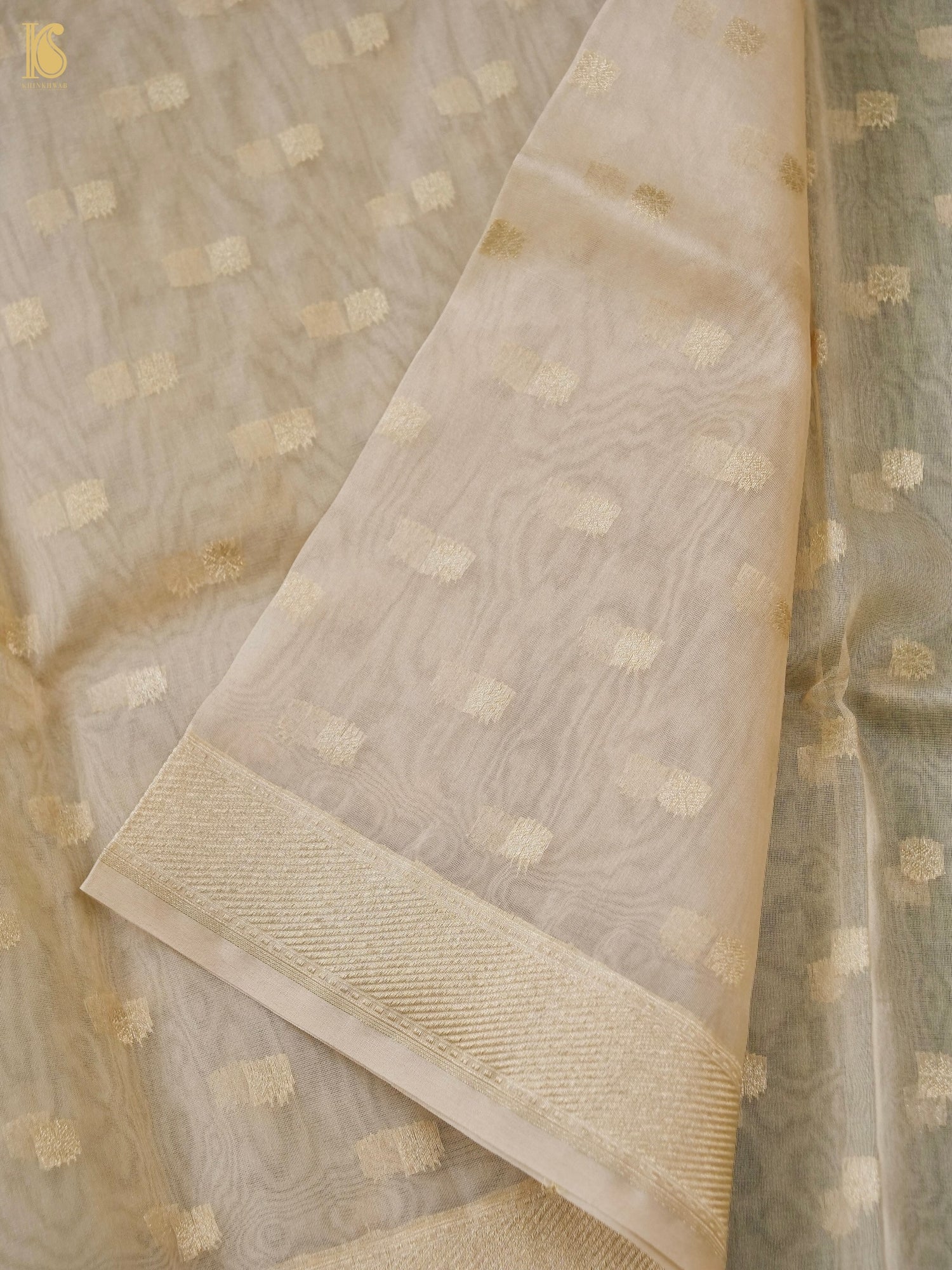 Handloom Banarasi Kora Silk Dupatta