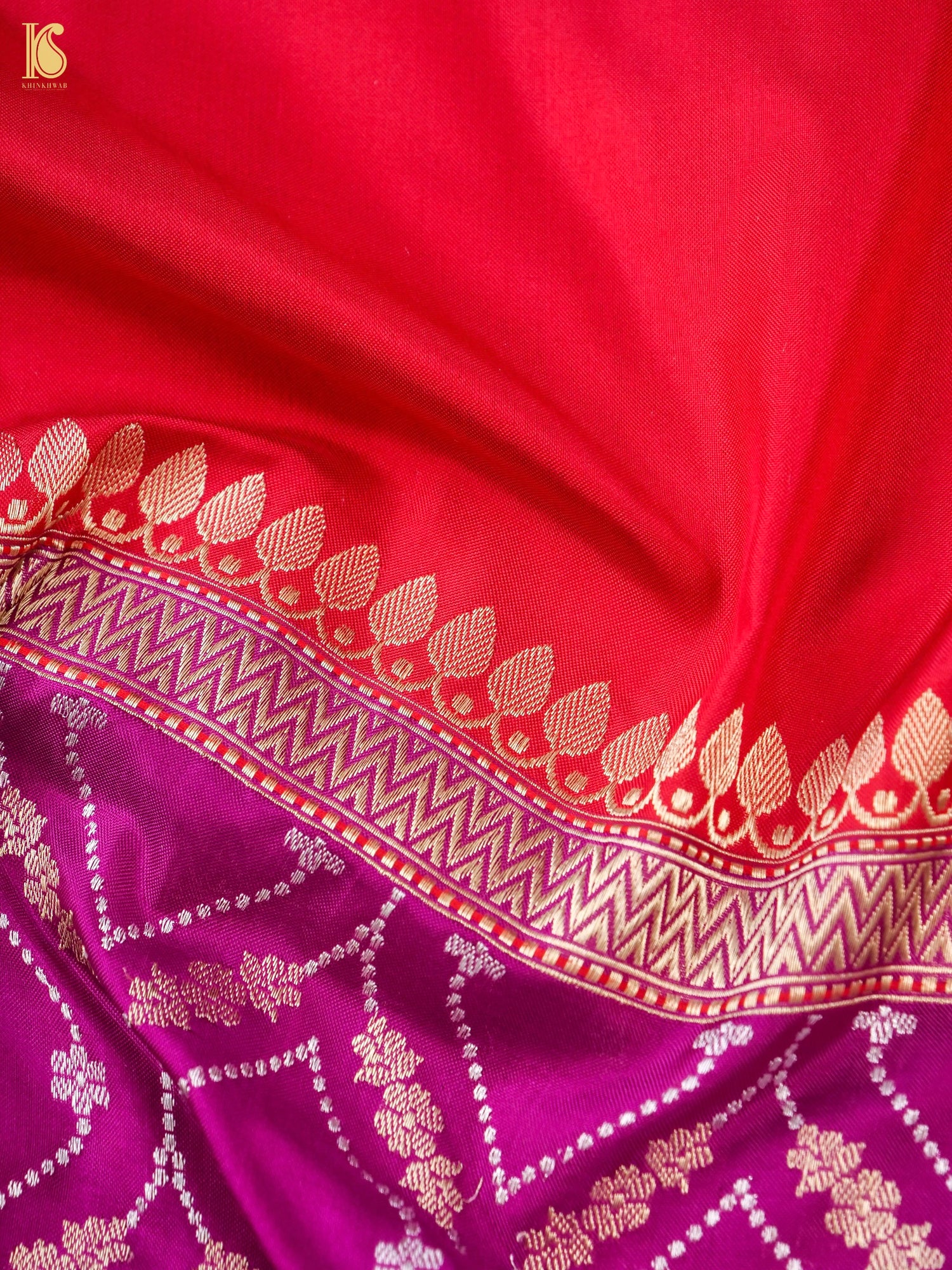 Banarasi Handloom Pure Katan Silk Kadwa Saree