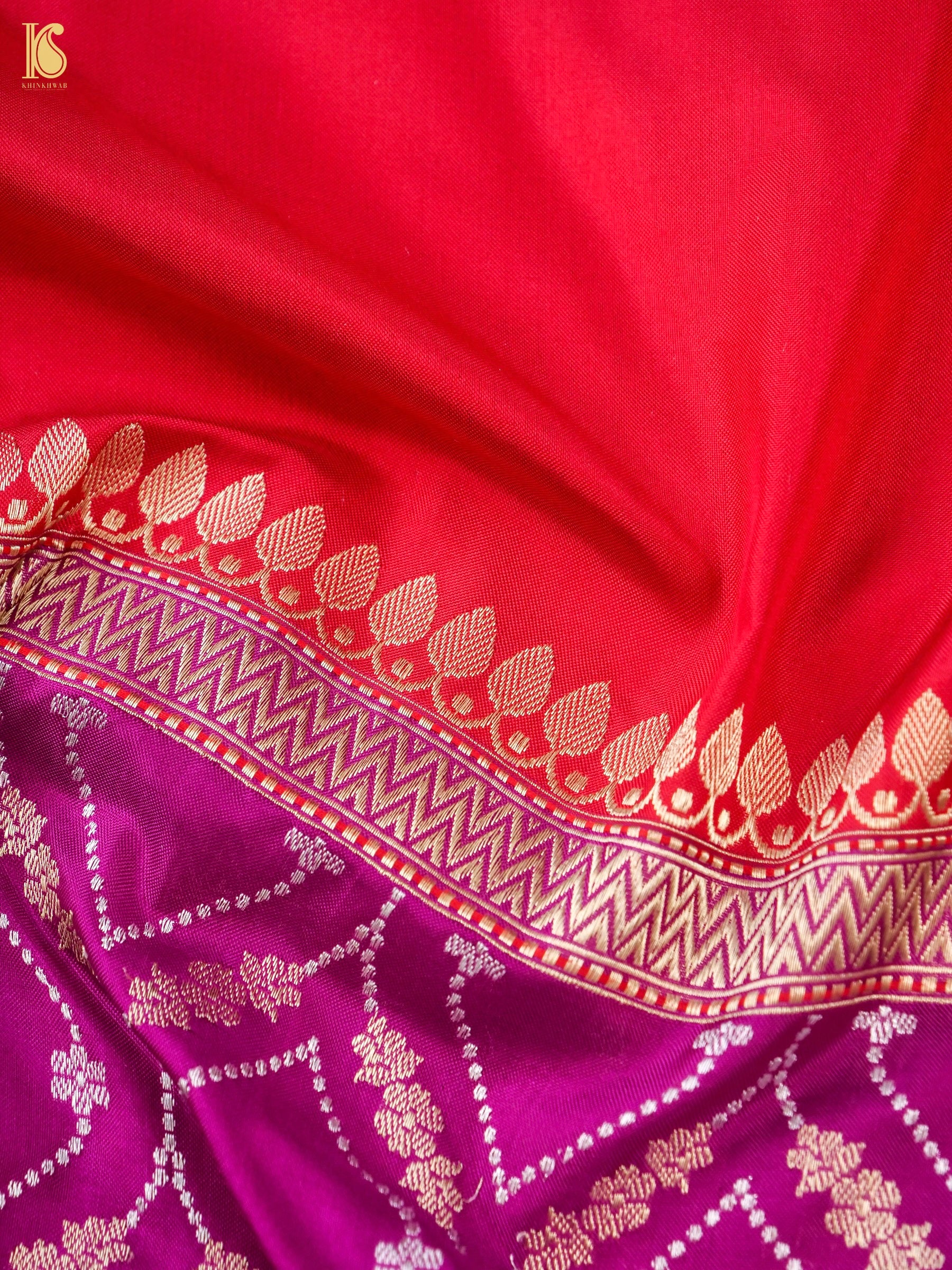 Banarasi Handloom Pure Katan Silk Kadwa Saree