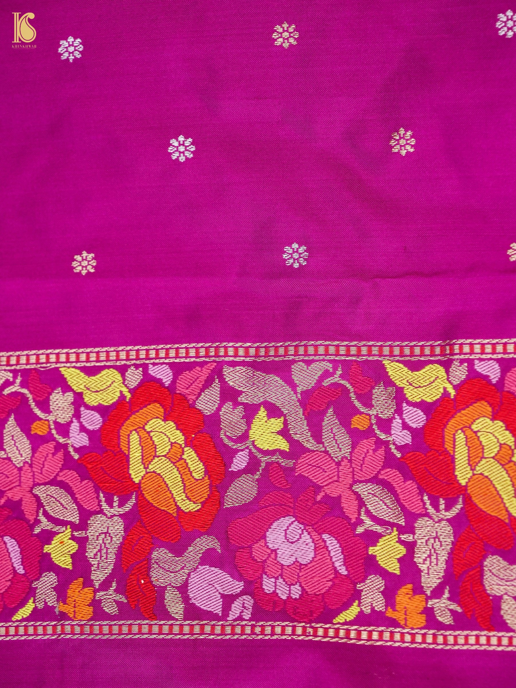 Banarasi Handloom Pure Katan Silk Kadwa Saree