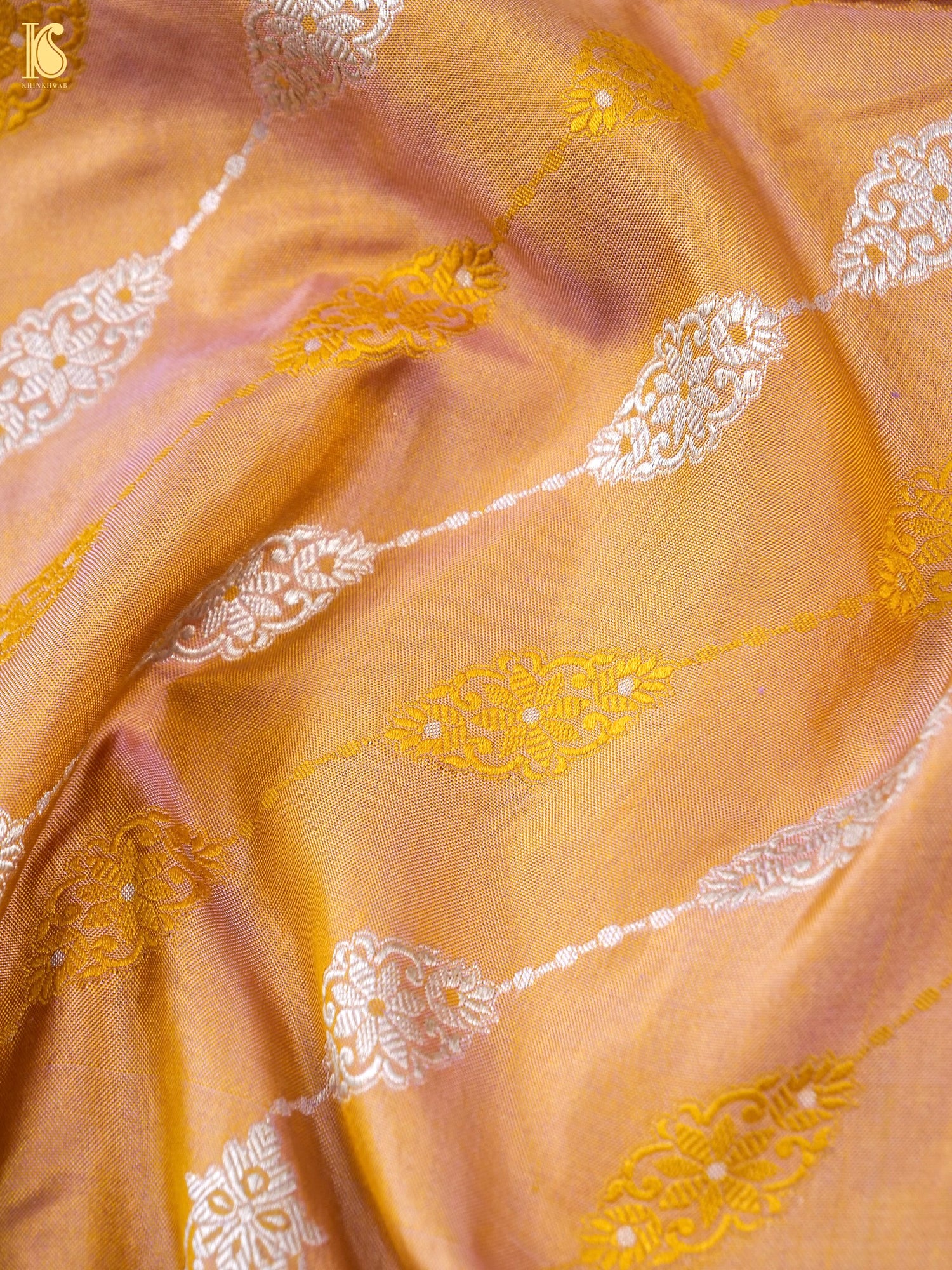 Handloom Banarasi Pure Katan Silk Jaal Saree