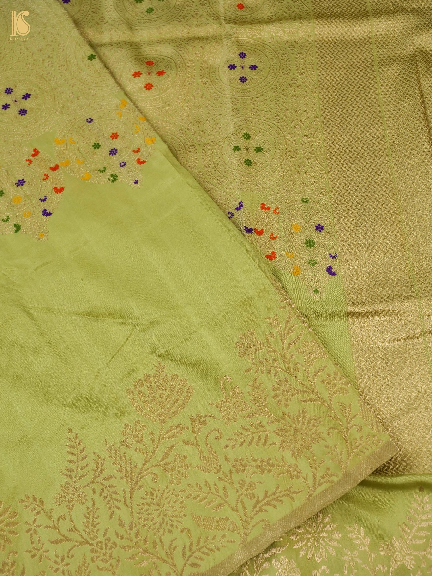 Banarasi Handloom Pure Katan Silk Kadwa Saree