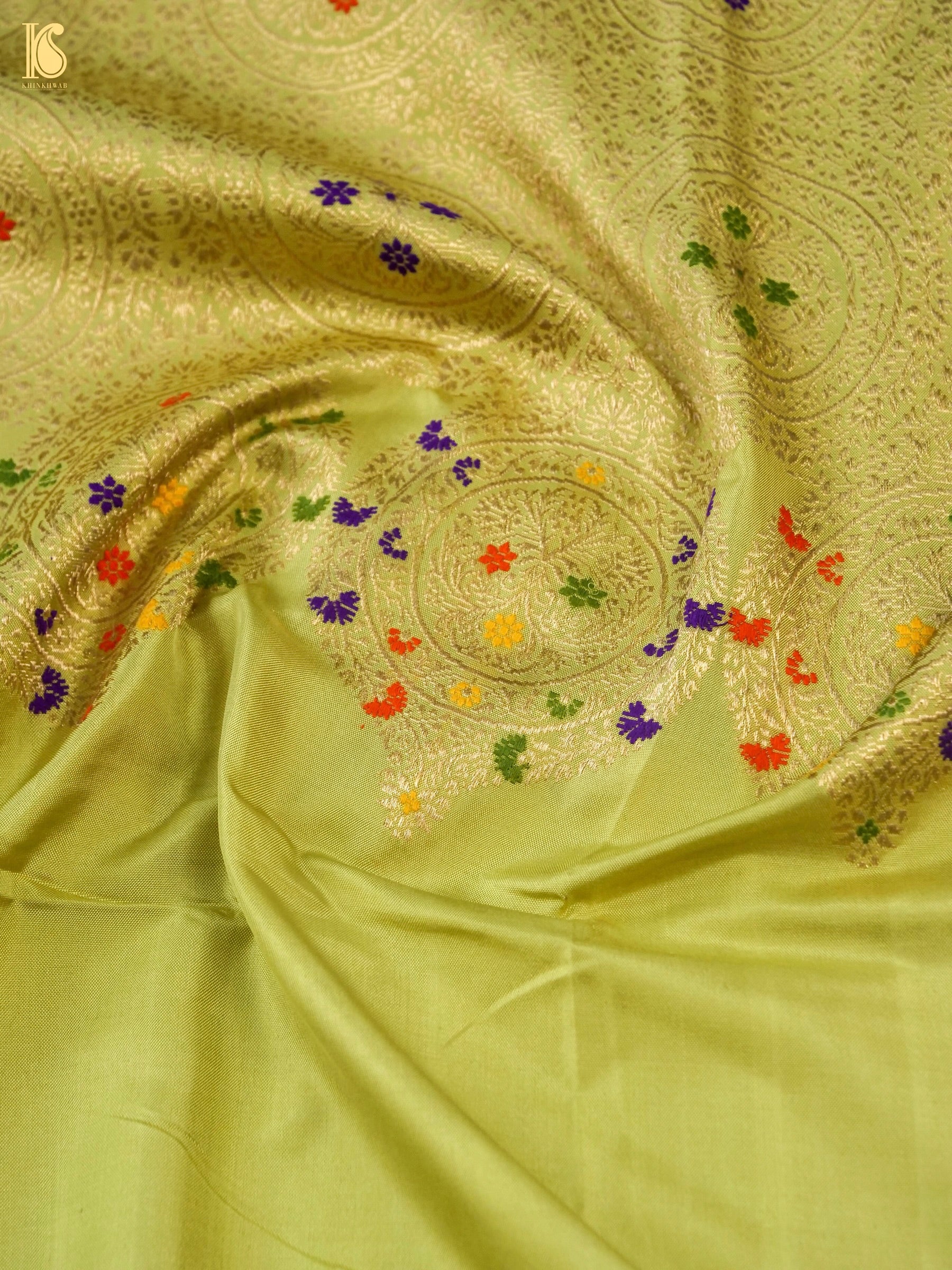 Banarasi Handloom Pure Katan Silk Kadwa Saree