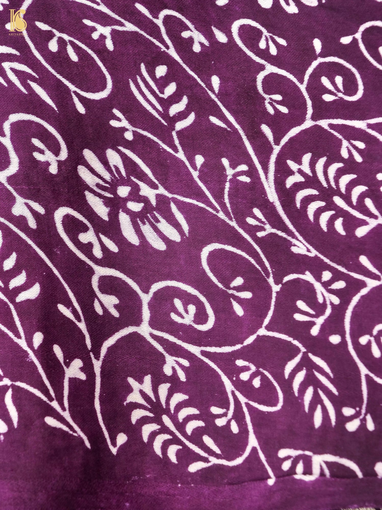 Hand Block Ajrakh Modal Silk Gharchola Saree